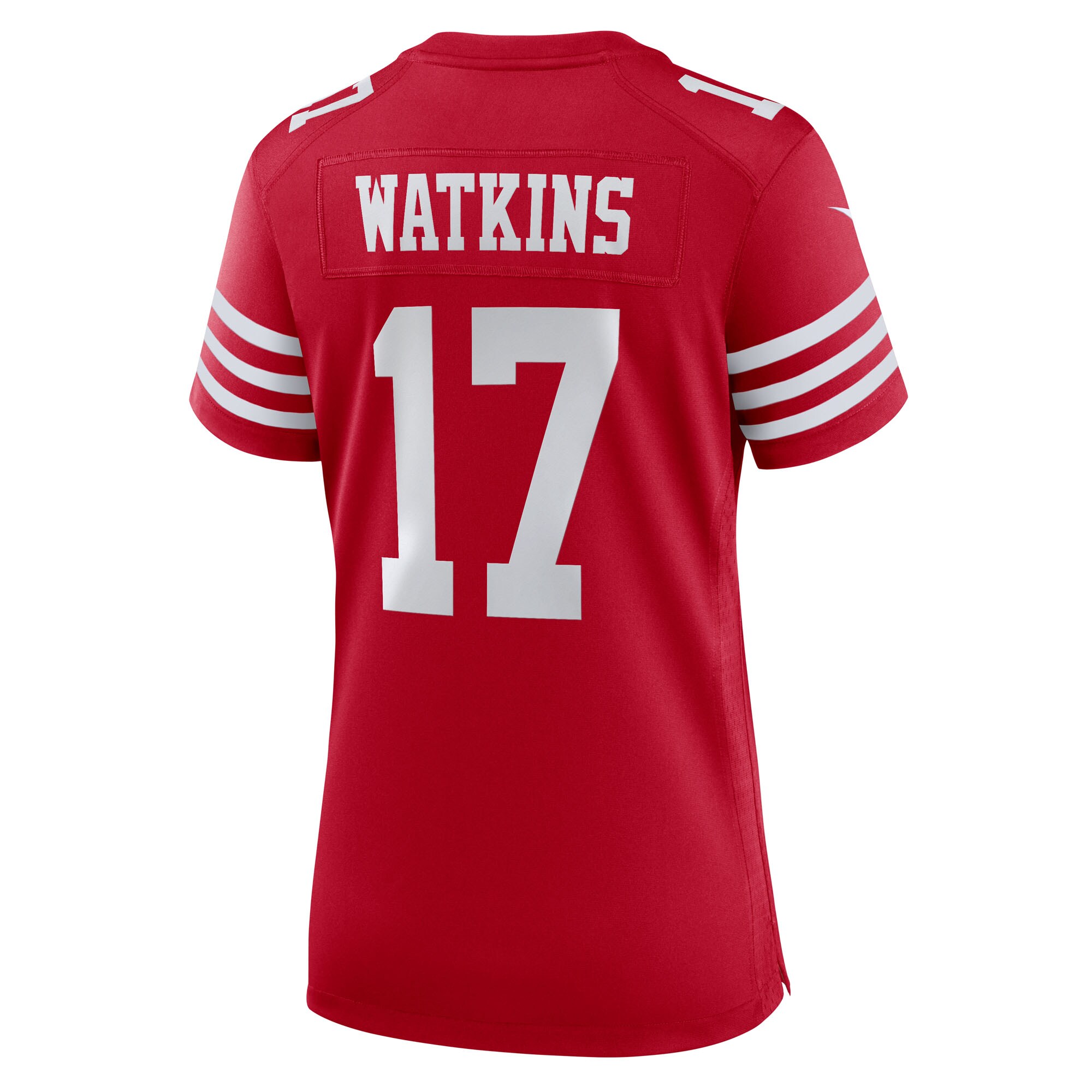 Jordan Watkins San Francisco 49ers Nike Women’s Team Game Jersey – Scarlet Clowdercats