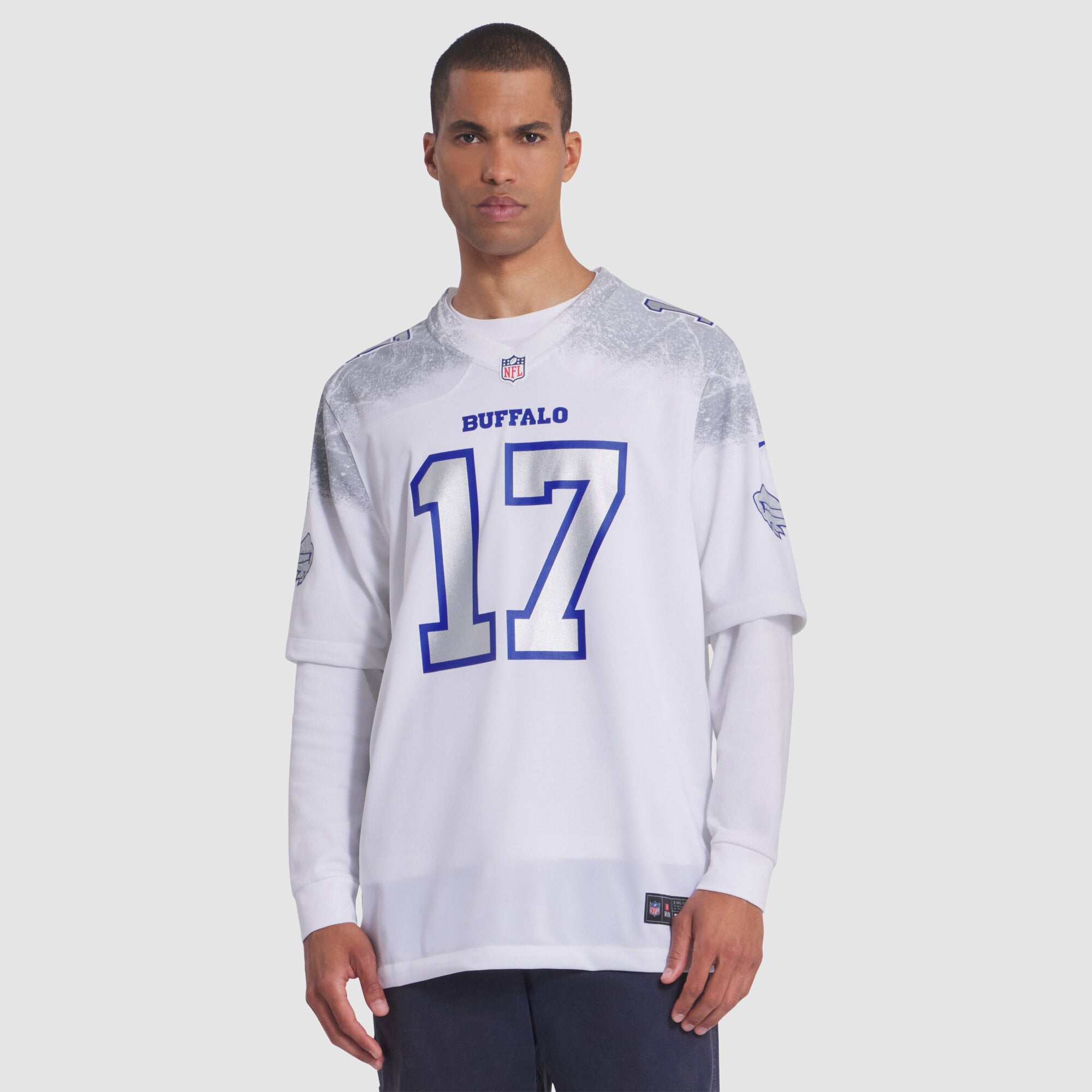 Josh Allen Buffalo Bills Nike 2025 Rivalries Collection Game Jersey – White Clowdercats