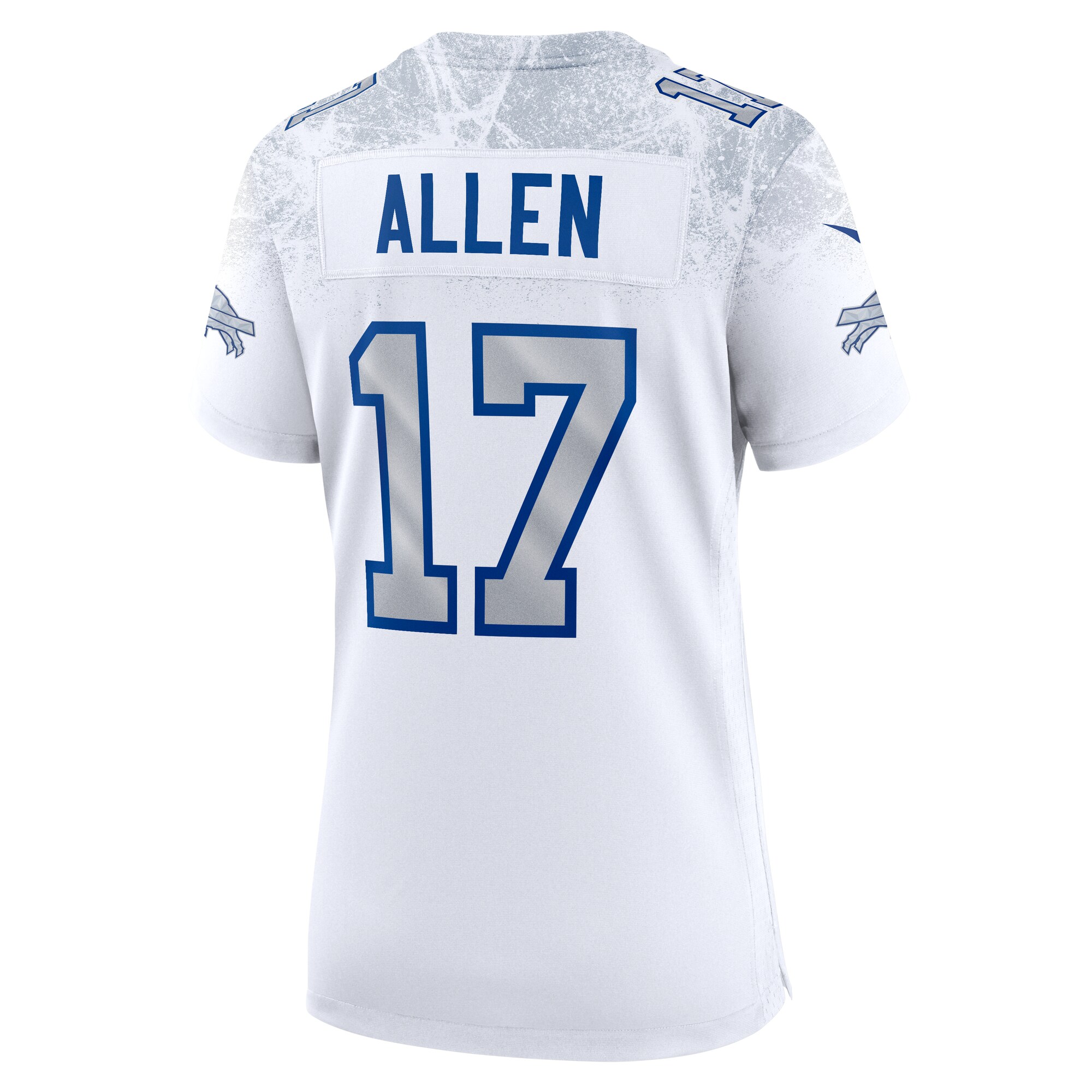 Josh Allen Buffalo Bills Nike Women’s 2025 Rivalries Collection Game Jersey – White Clowdercats