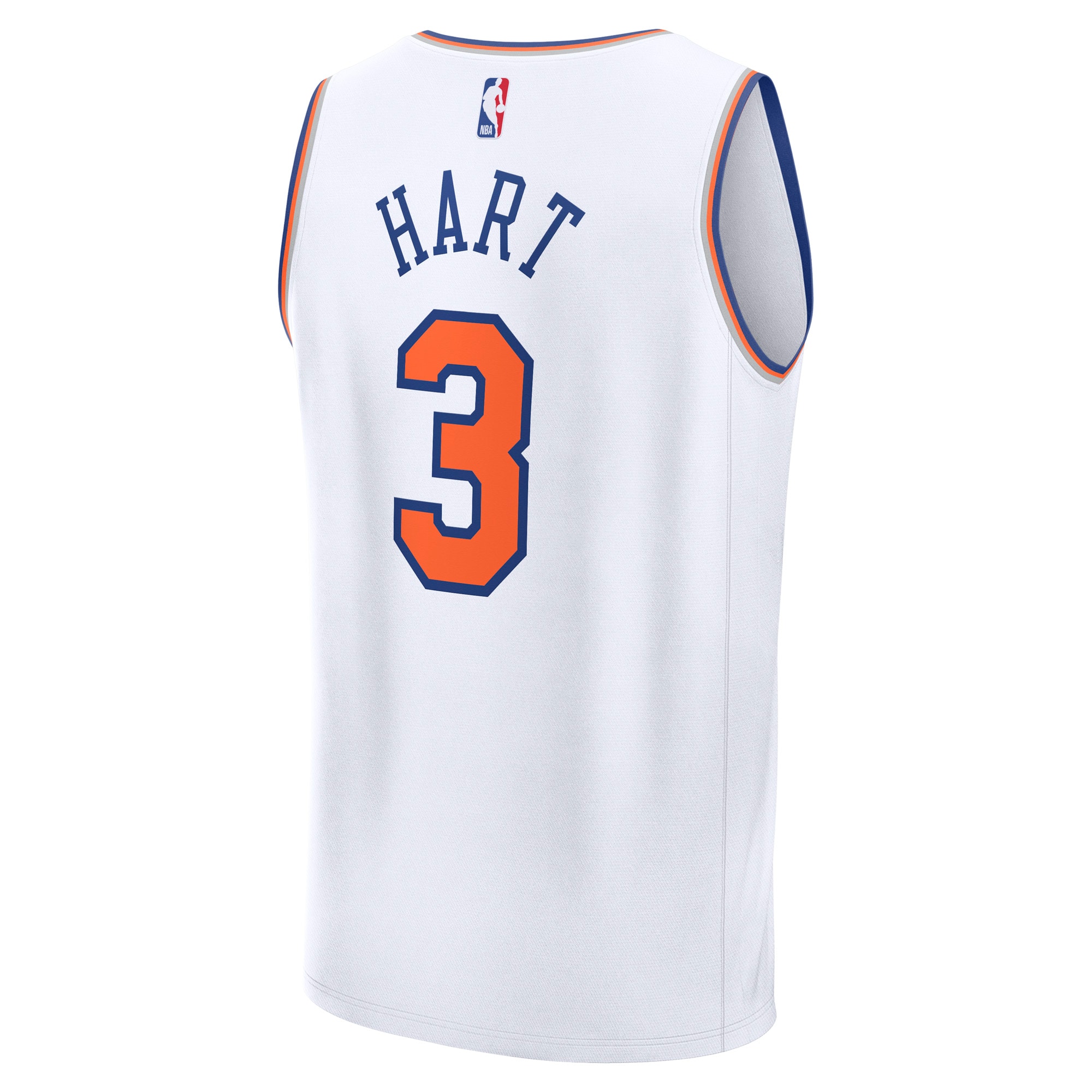 Josh Hart New York Knicks Fanatics Fast Break Replica Player Jersey – Association Edition – White Clowdercats