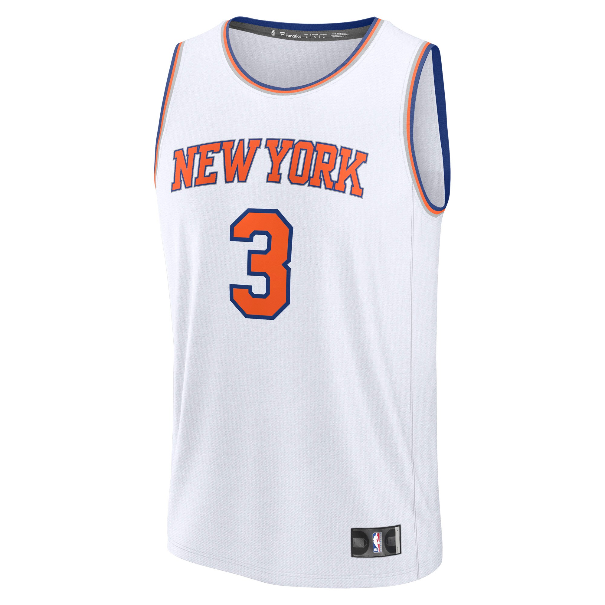 Josh Hart New York Knicks Fanatics Fast Break Replica Player Jersey – Association Edition – White Clowdercats