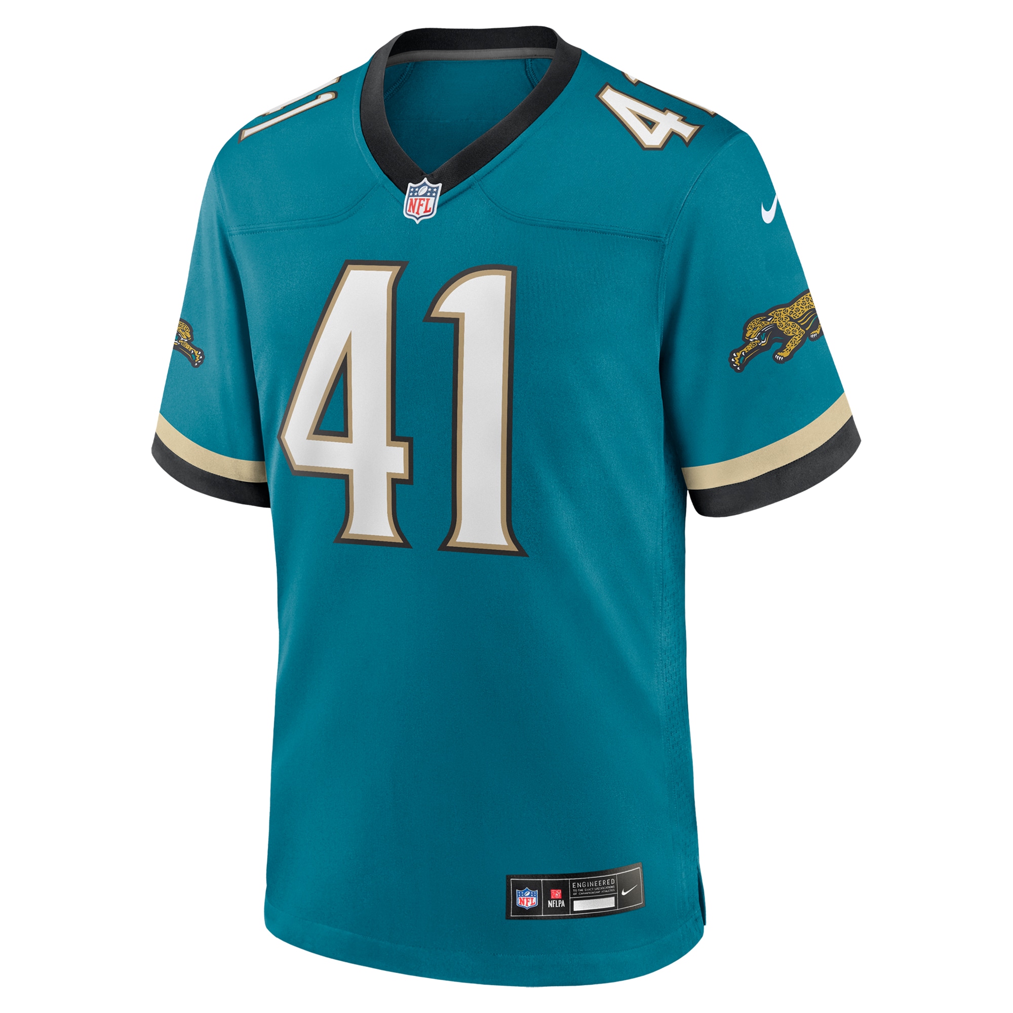 Josh Hines-Allen Jacksonville Jaguars Nike Prowler Throwback Player Game Jersey – Teal Clowdercats