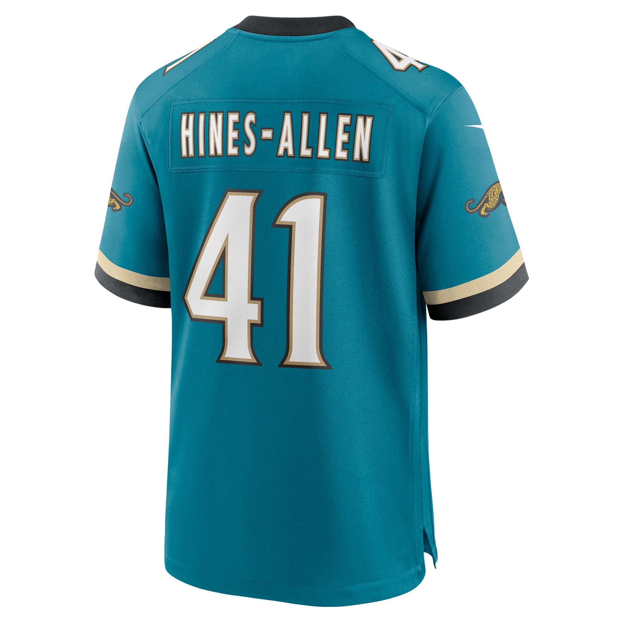 Josh Hines-Allen Jacksonville Jaguars Nike Prowler Throwback Player Game Jersey – Teal Clowdercats