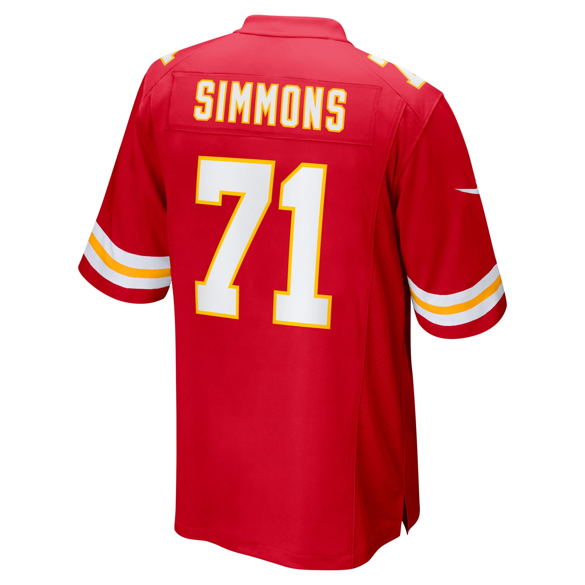 Josh Simmons Kansas City Chiefs Nike 2025 NFL Draft First Round Pick Game Jersey – Red Clowdercats