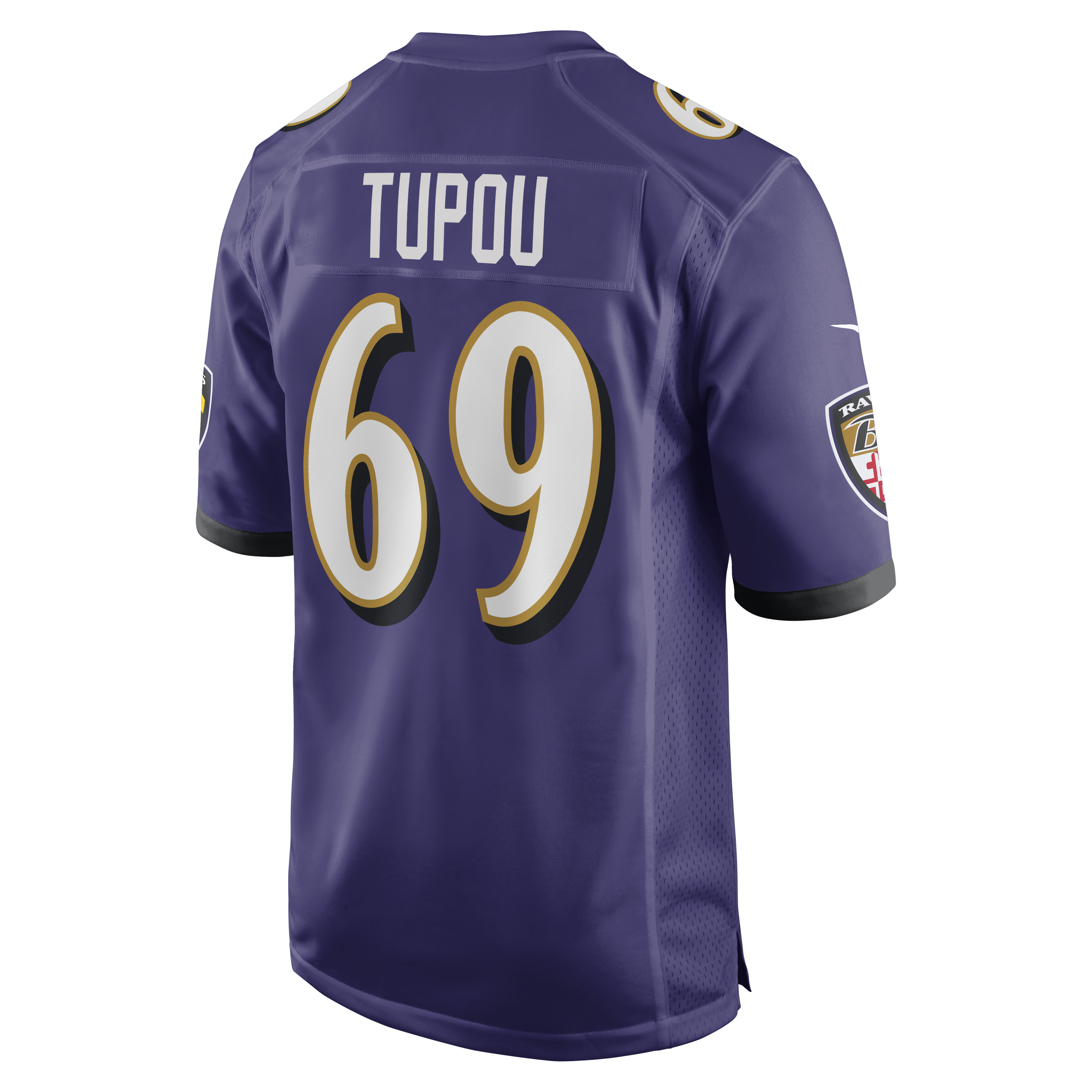 Josh Tupou Baltimore Ravens Nike Team Game Jersey – Purple Clowdercats