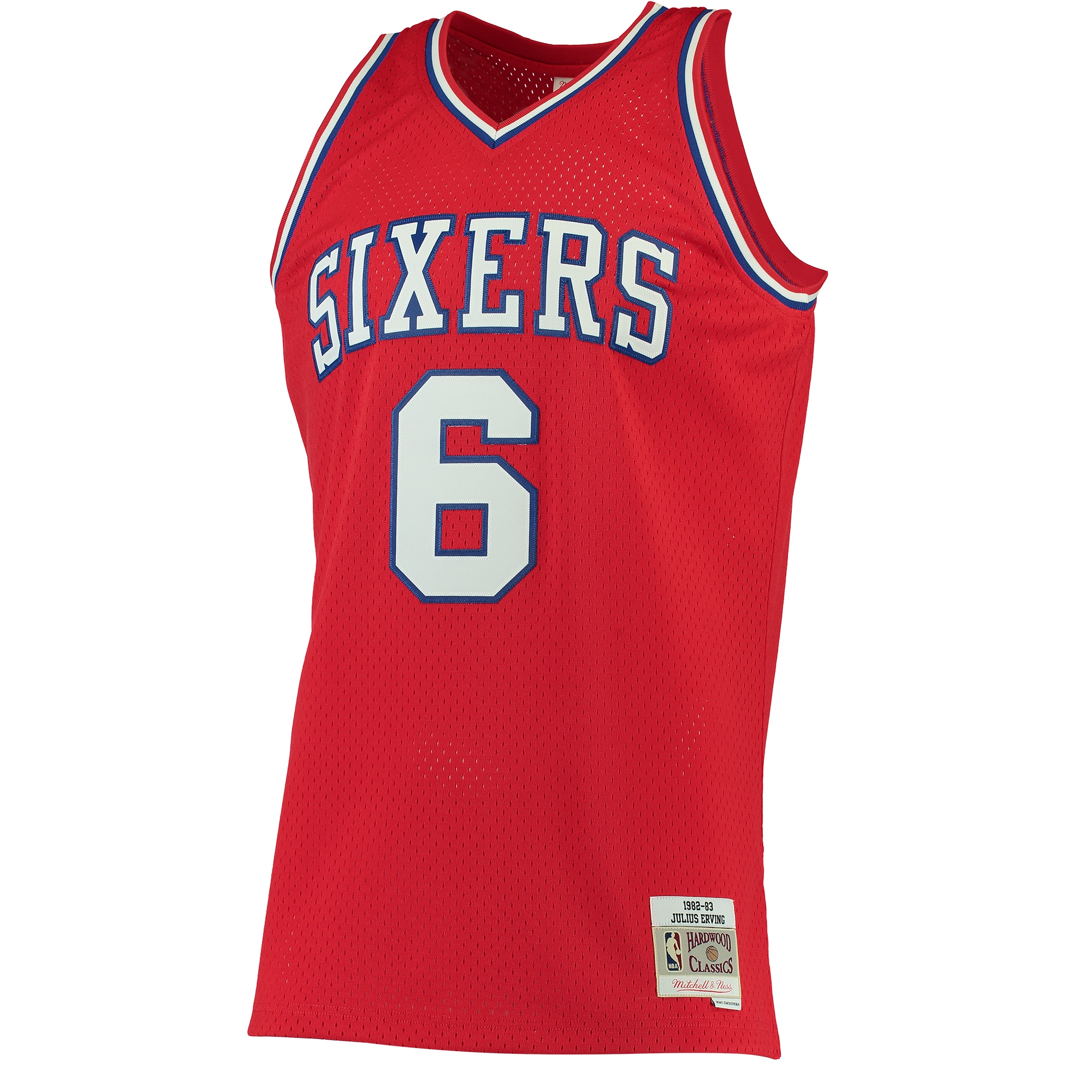 Julius Erving Philadelphia 76ers Mitchell & Ness Hardwood Classics Swingman Jersey – Red Clowdercats