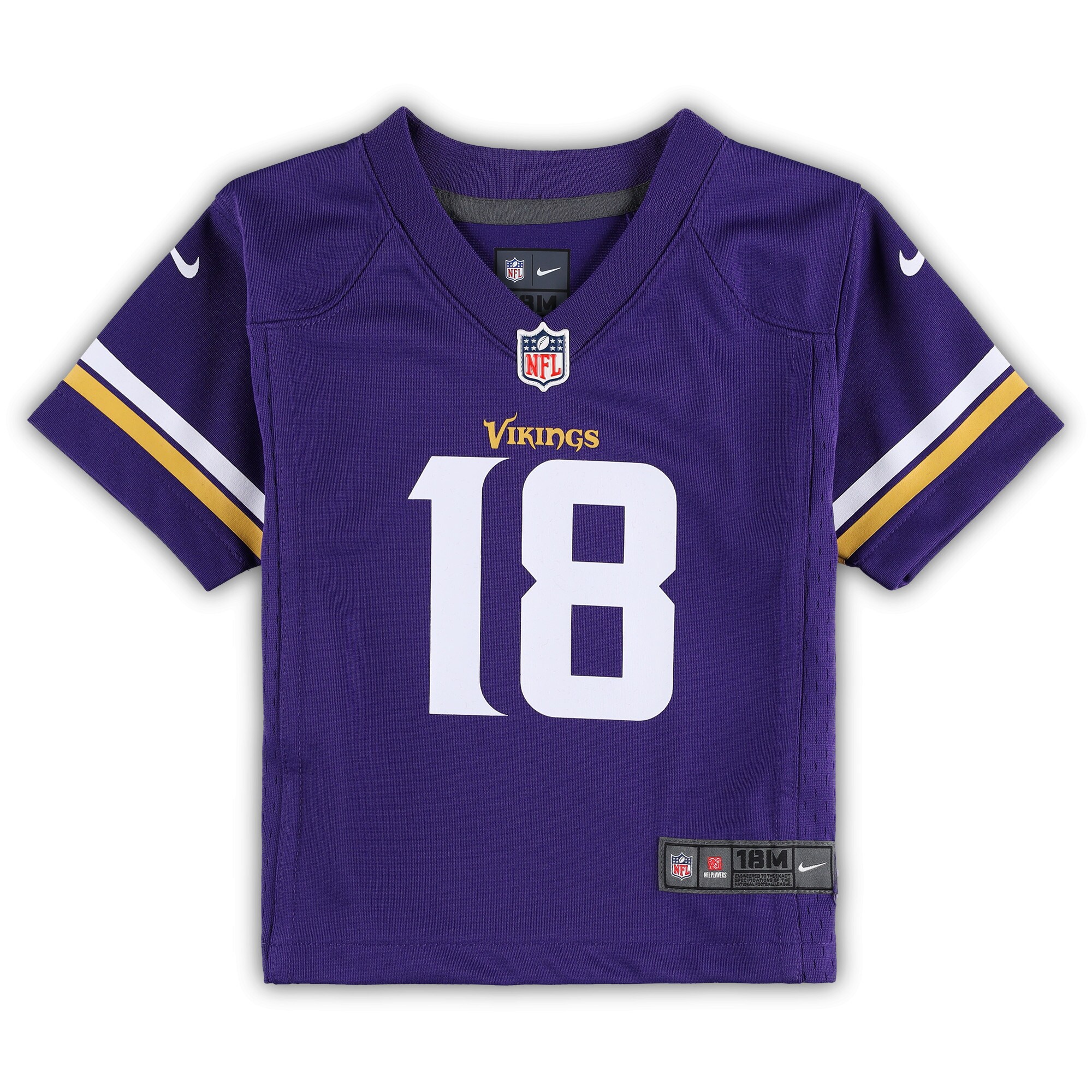 Justin Jefferson Minnesota Vikings Nike Infant Team Player Game Jersey – Purple Clowdercats