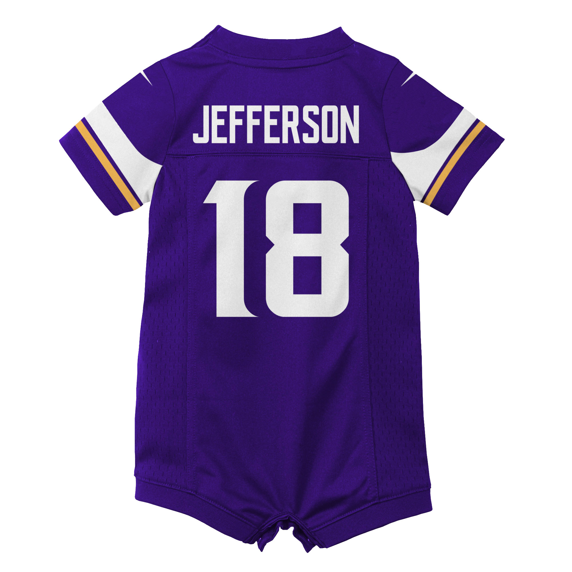 Justin Jefferson Minnesota Vikings Nike Newborn & Infant Game Romper Jersey – Purple Clowdercats