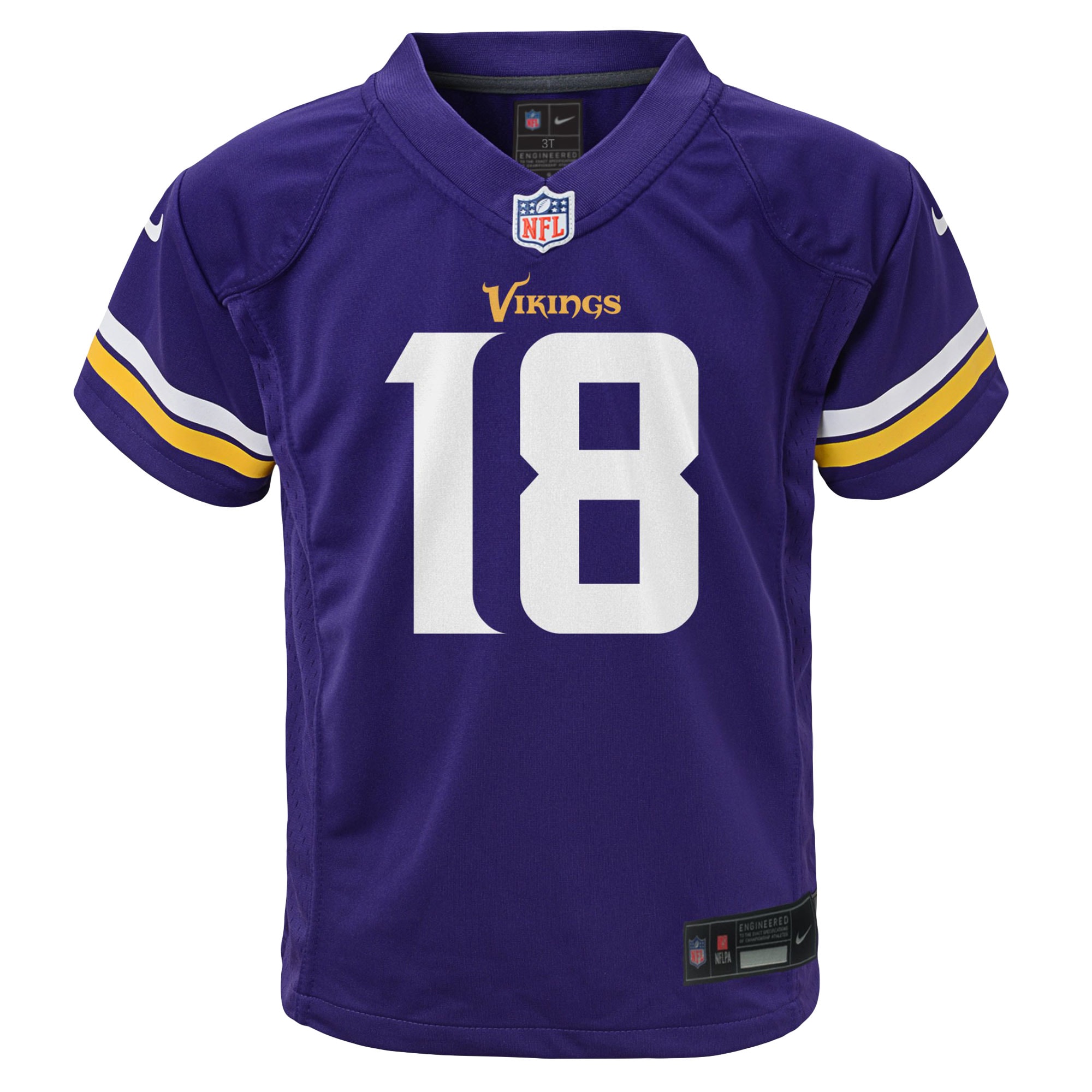 Justin Jefferson Minnesota Vikings Nike Toddler Game Jersey – Purple Clowdercats