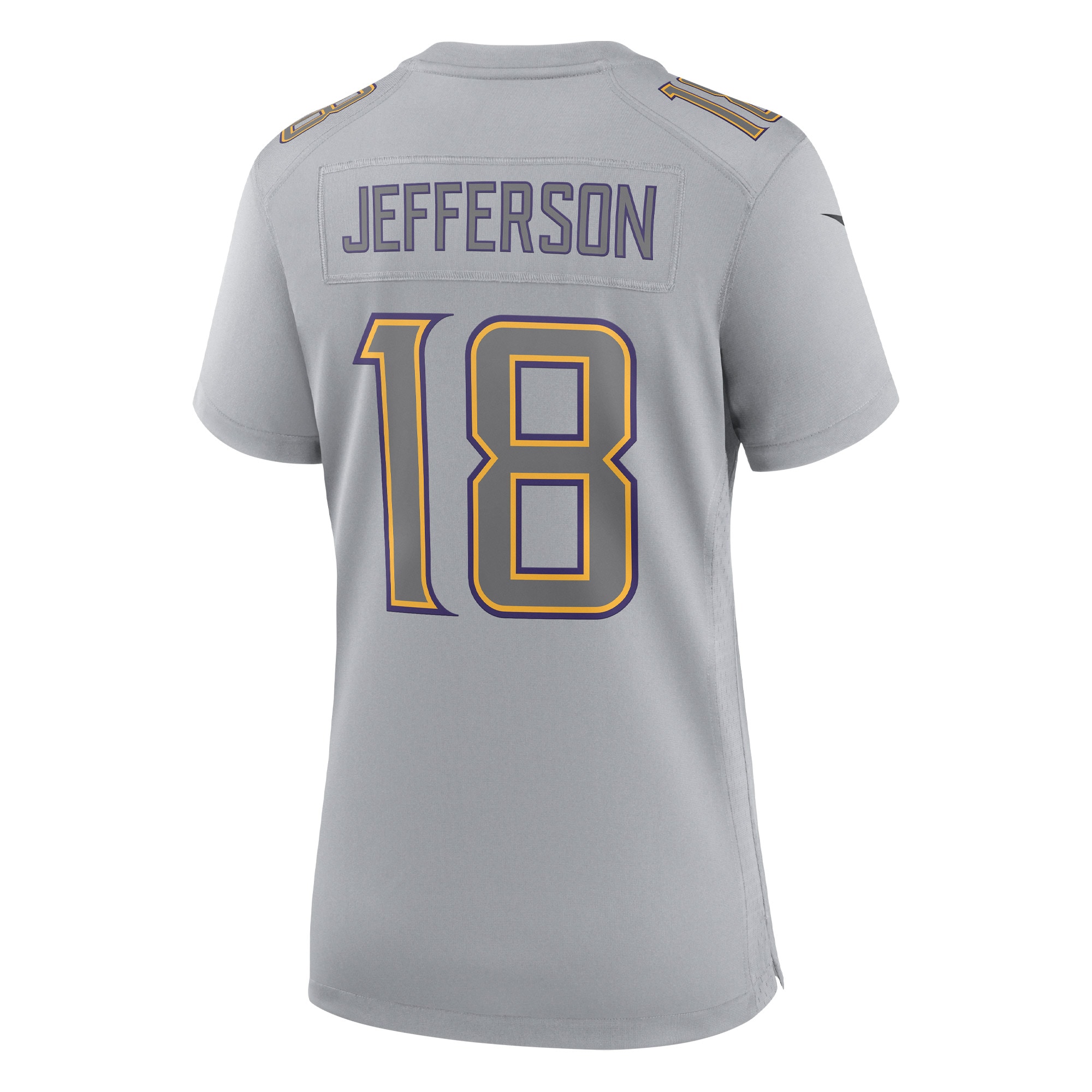 Justin Jefferson Minnesota Vikings Nike Women’s Atmosphere Fashion Game Jersey – Gray Clowdercats