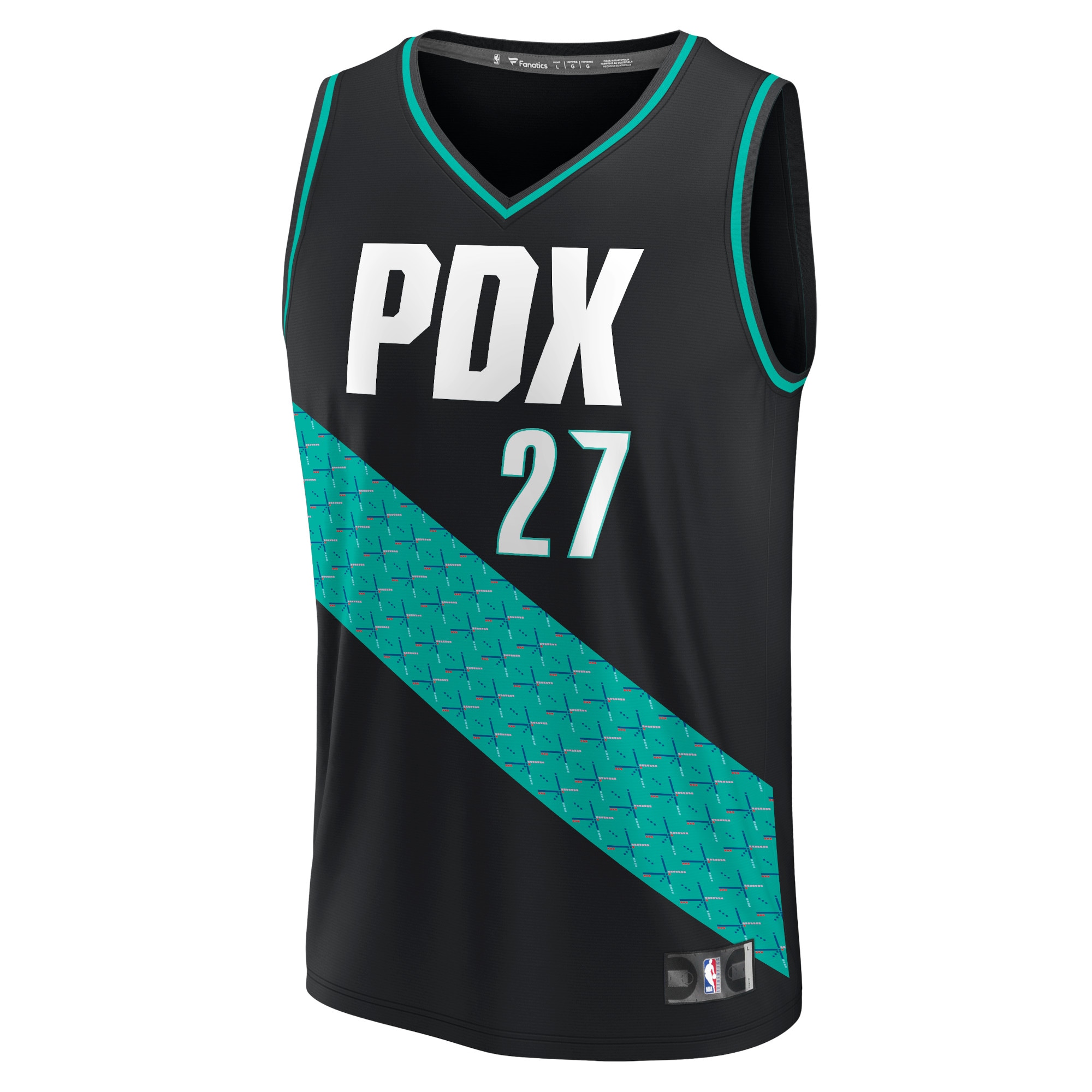 Jusuf Nurkic Portland Trail Blazers Fanatics Fastbreak Jersey – City Edition – Black Clowdercats