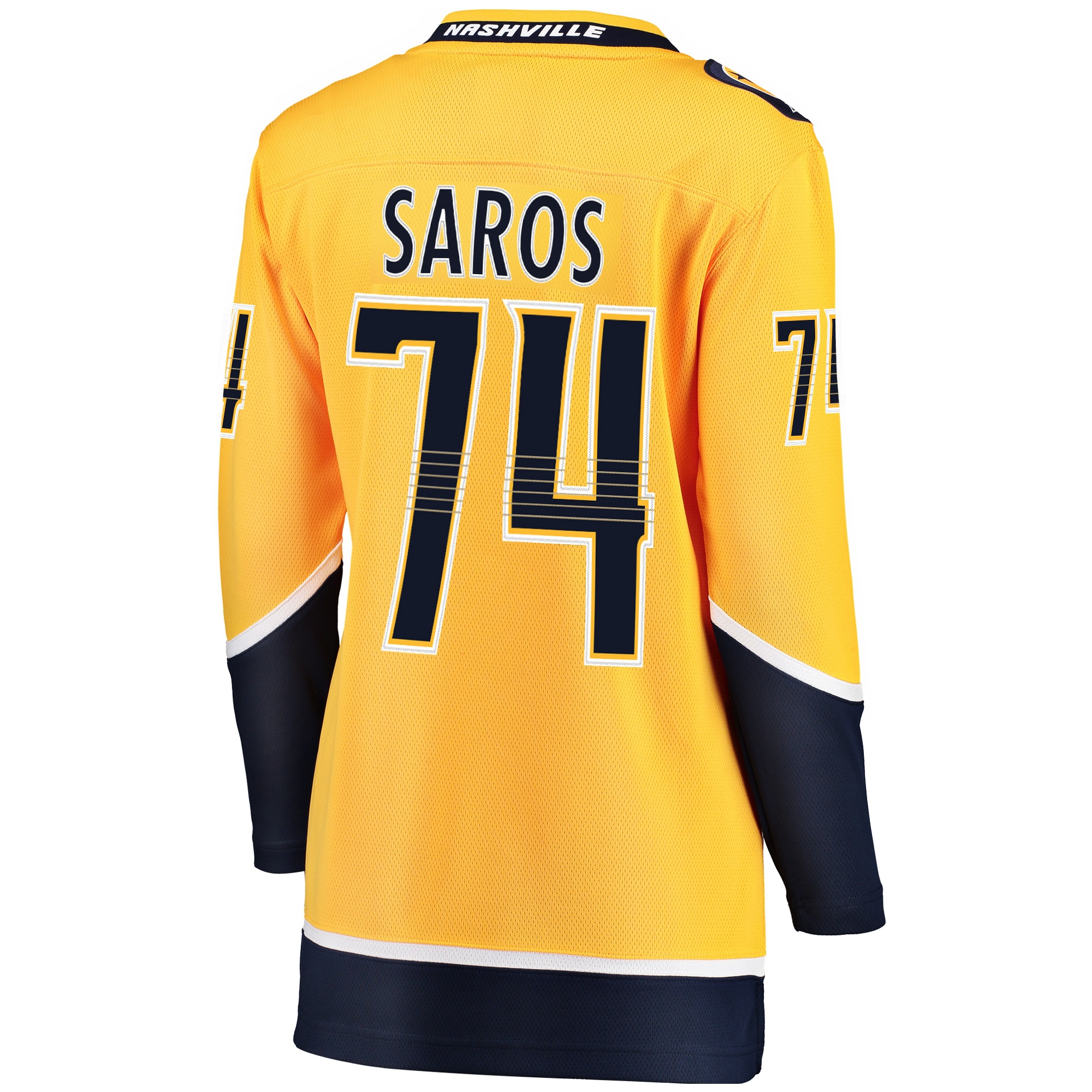 Juuse Saros Nashville Predators Fanatics Women’s Breakaway Player Jersey – Gold Clowdercats
