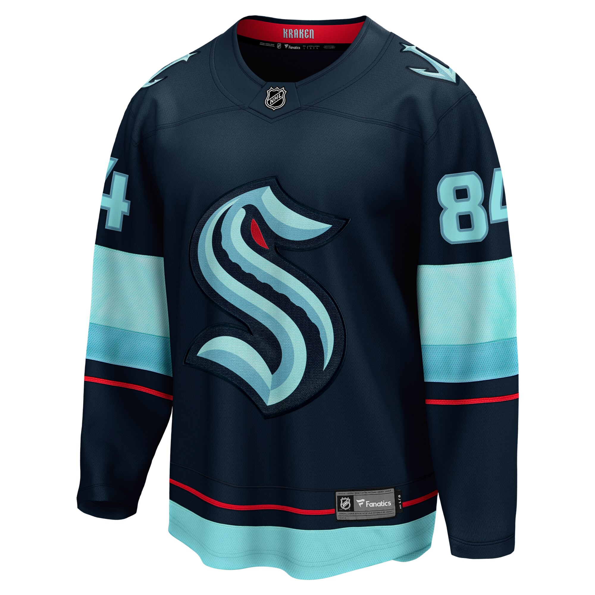 Kaapo Kakko Seattle Kraken Fanatics Home Breakaway Player Jersey – Deep Sea Blue Clowdercats