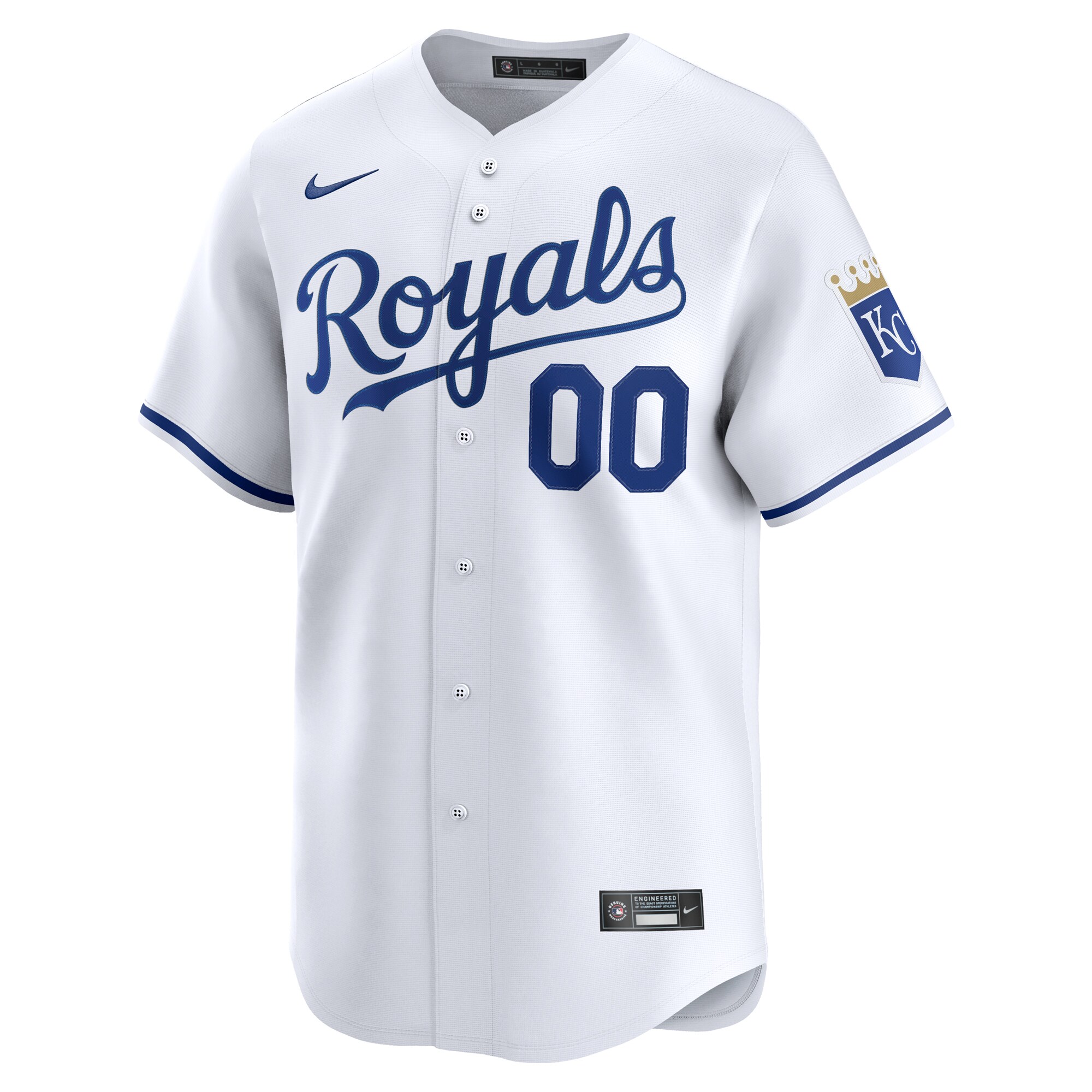 Kansas City Royals Nike Home Limited Custom Jersey – White