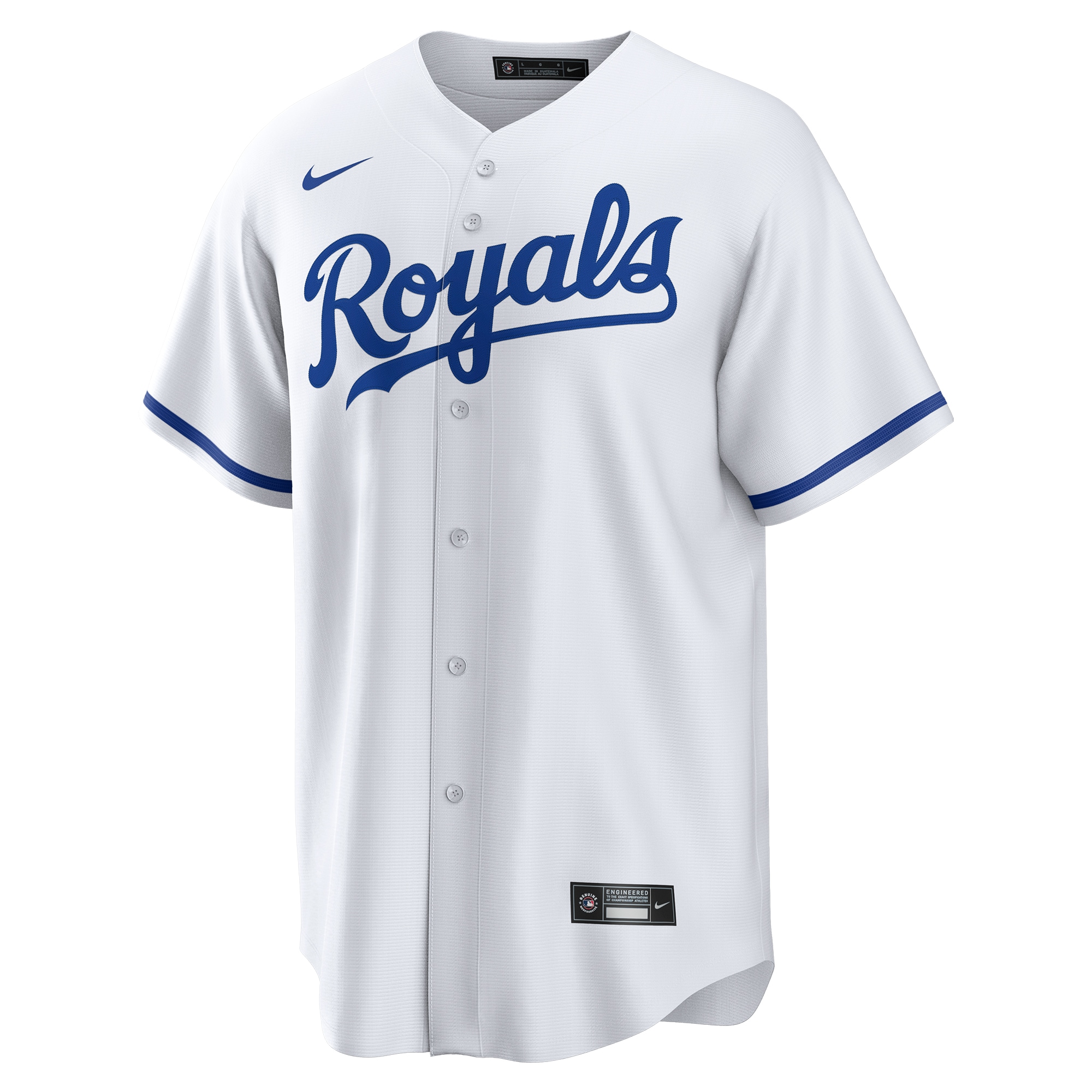 Kansas City Royals Nike Replica Custom Jersey – White