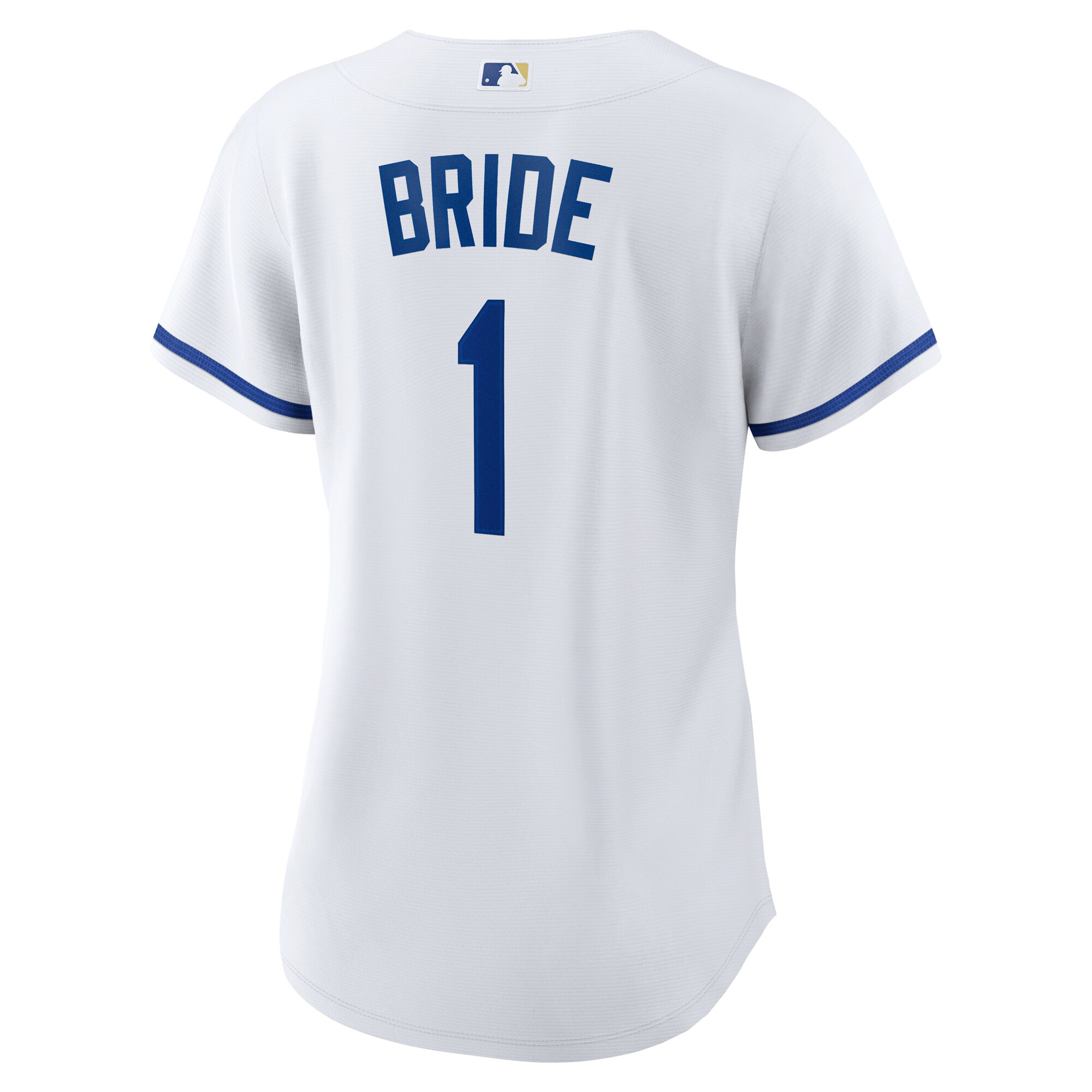 Kansas City Royals Nike Women’s #1 Bride Home Replica Jersey – White