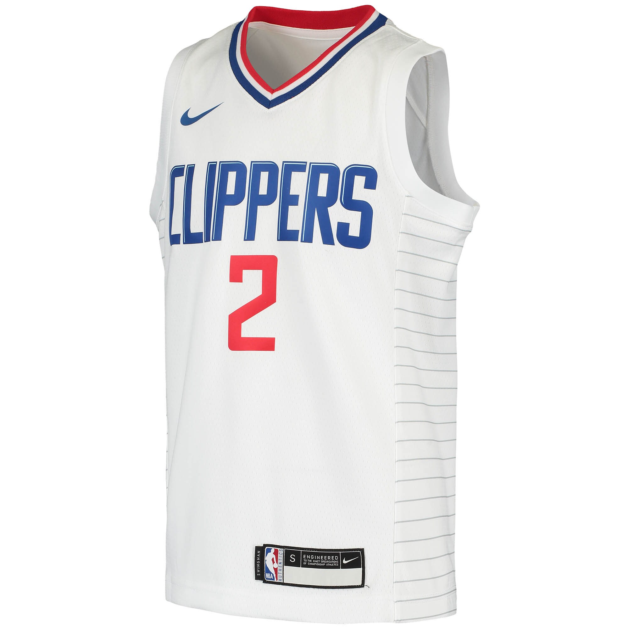 Kawhi Leonard LA Clippers Nike Youth 2020/21 Swingman Jersey – Association Edition – White Clowdercats