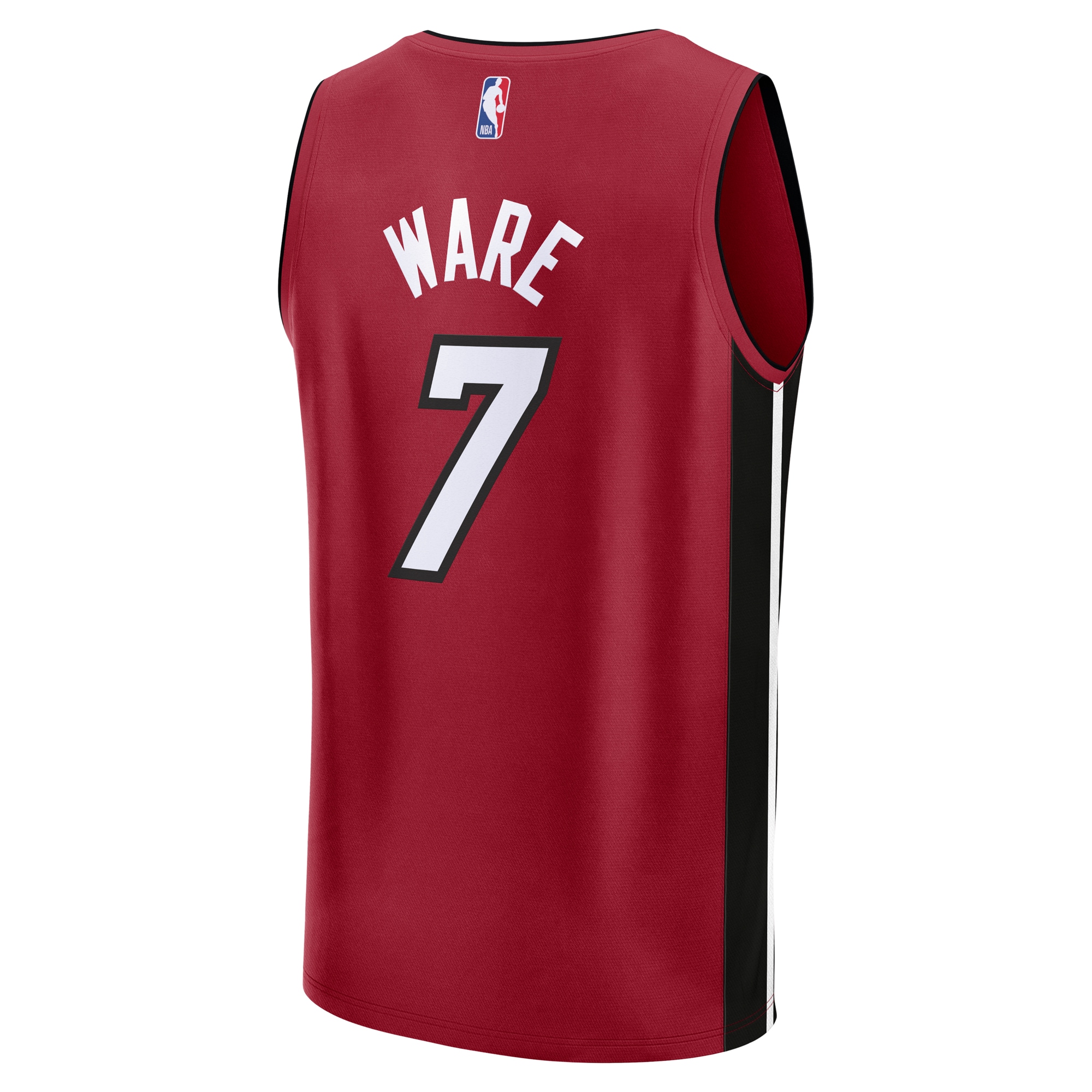 Kel’el Ware Miami Heat Fanatics Youth Fast Break Player Jersey – Statement Edition – Red Clowdercats