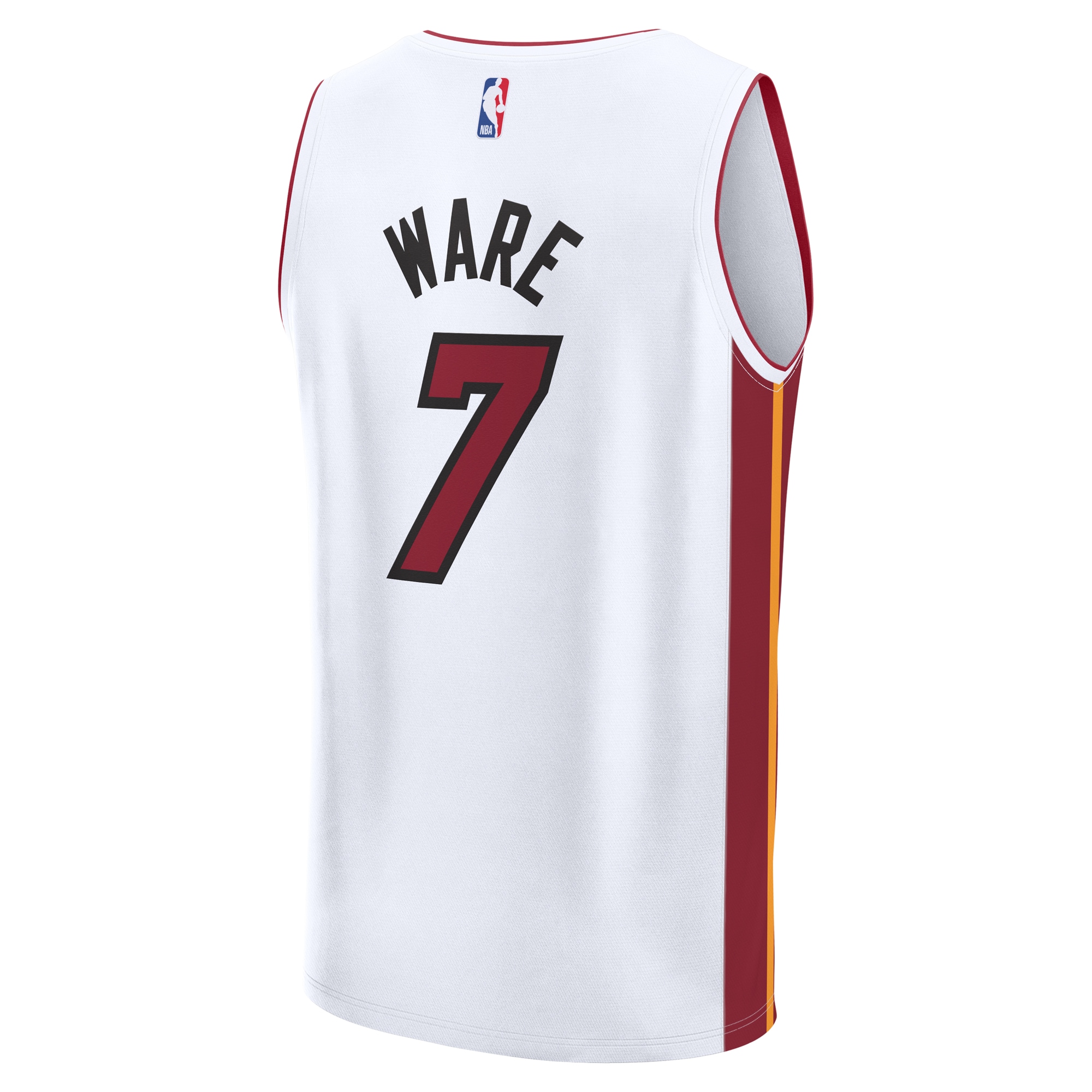Kel’el Ware Miami Heat Fanatics Youth Fast Break Replica Player Jersey – Association – White Edition Clowdercats
