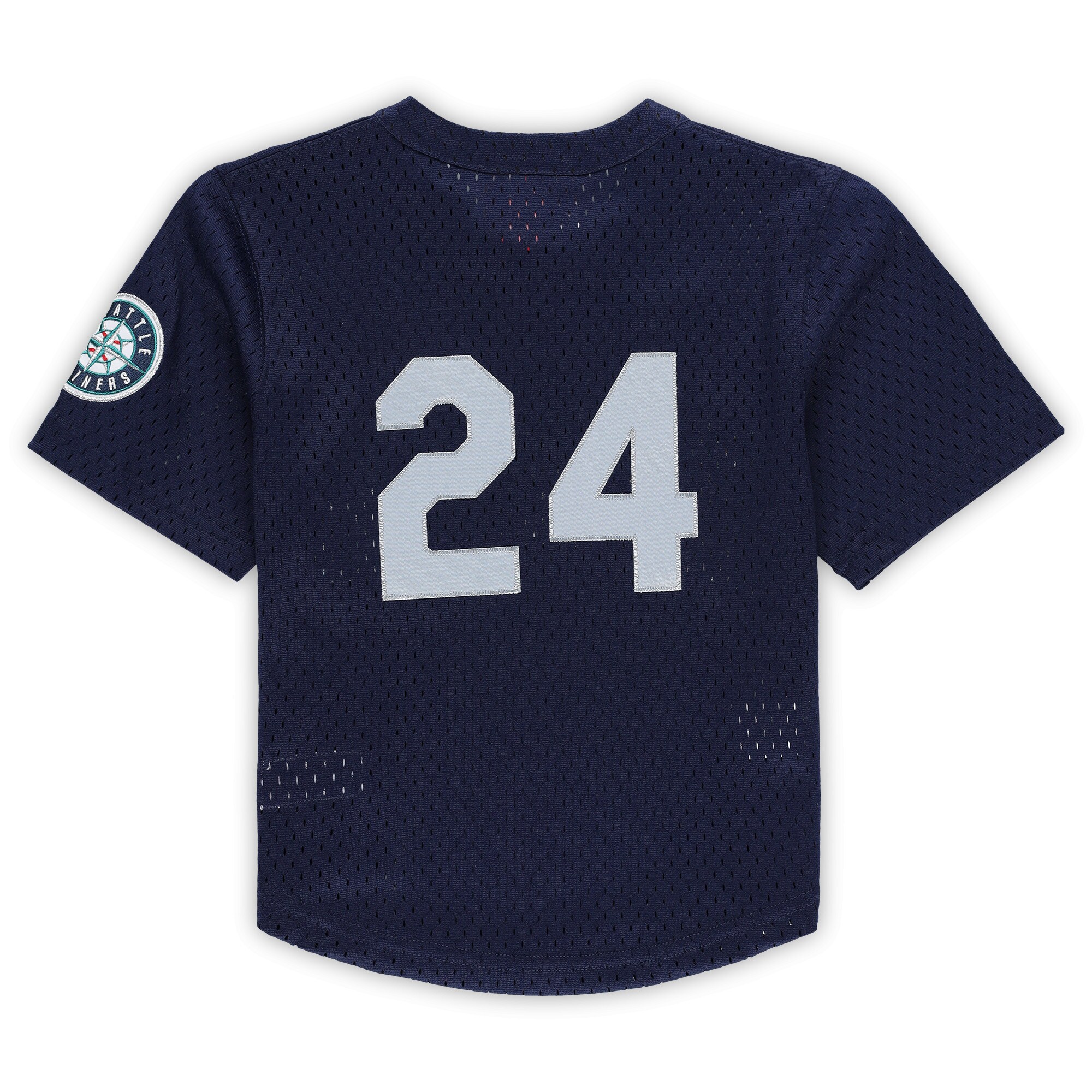 Ken Griffey Jr. Seattle Mariners Mitchell & Ness Toddler Cooperstown Collection Mesh Batting Practice Jersey – Navy
