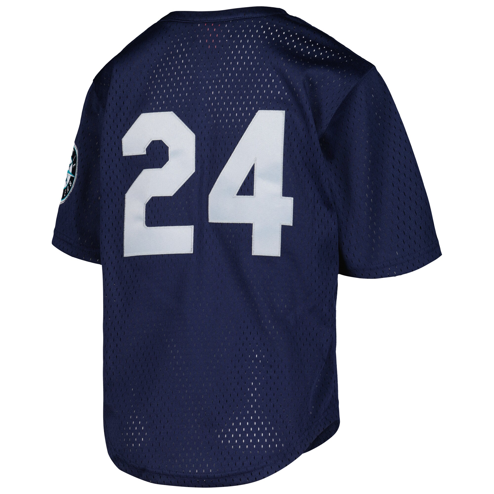Ken Griffey Jr. Seattle Mariners Mitchell & Ness Youth Cooperstown Collection Mesh Batting Practice Jersey – Navy