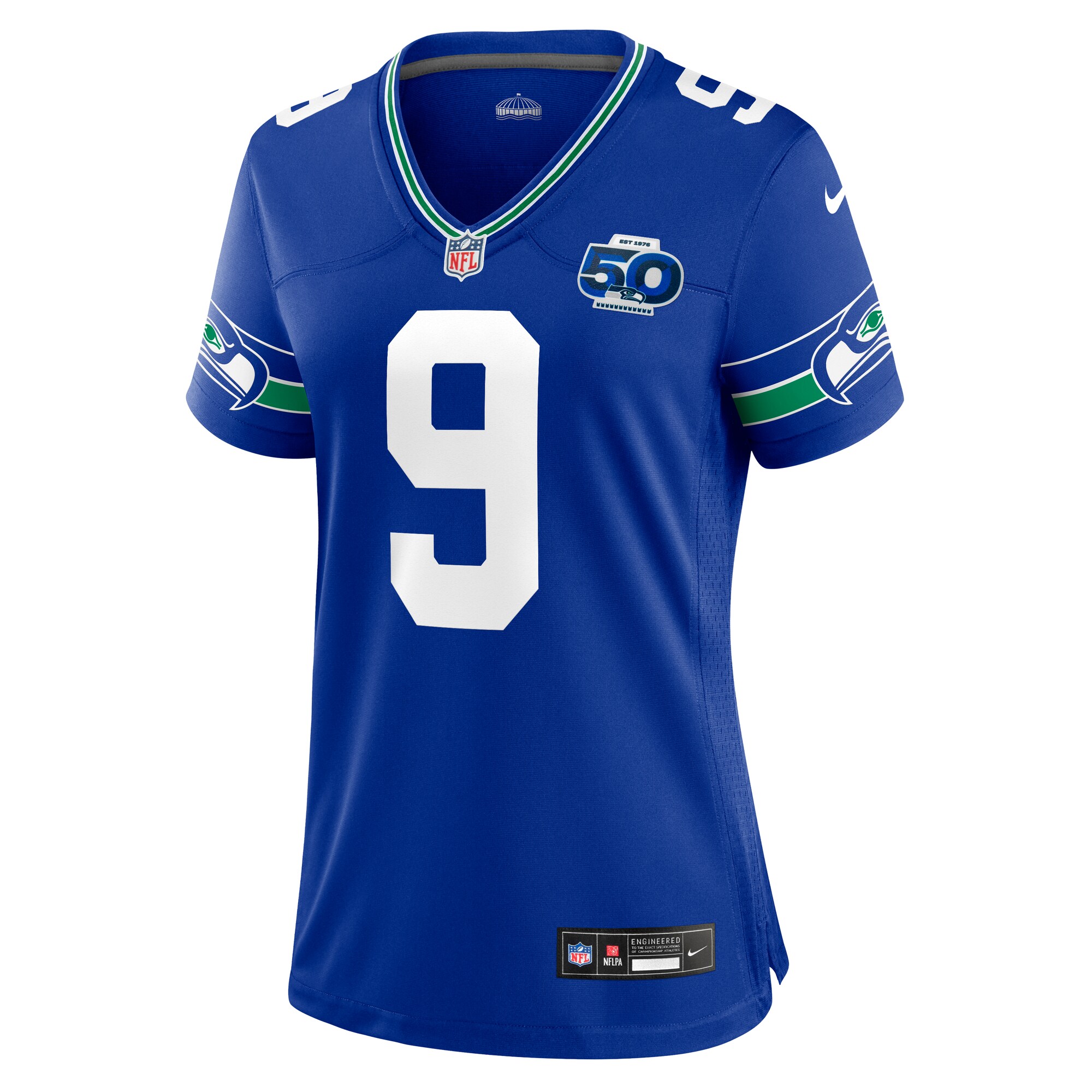 Kenneth Walker III Seattle Seahawks Nike Women’s Alternate 2 50th Season Game Jersey – Royal Clowdercats