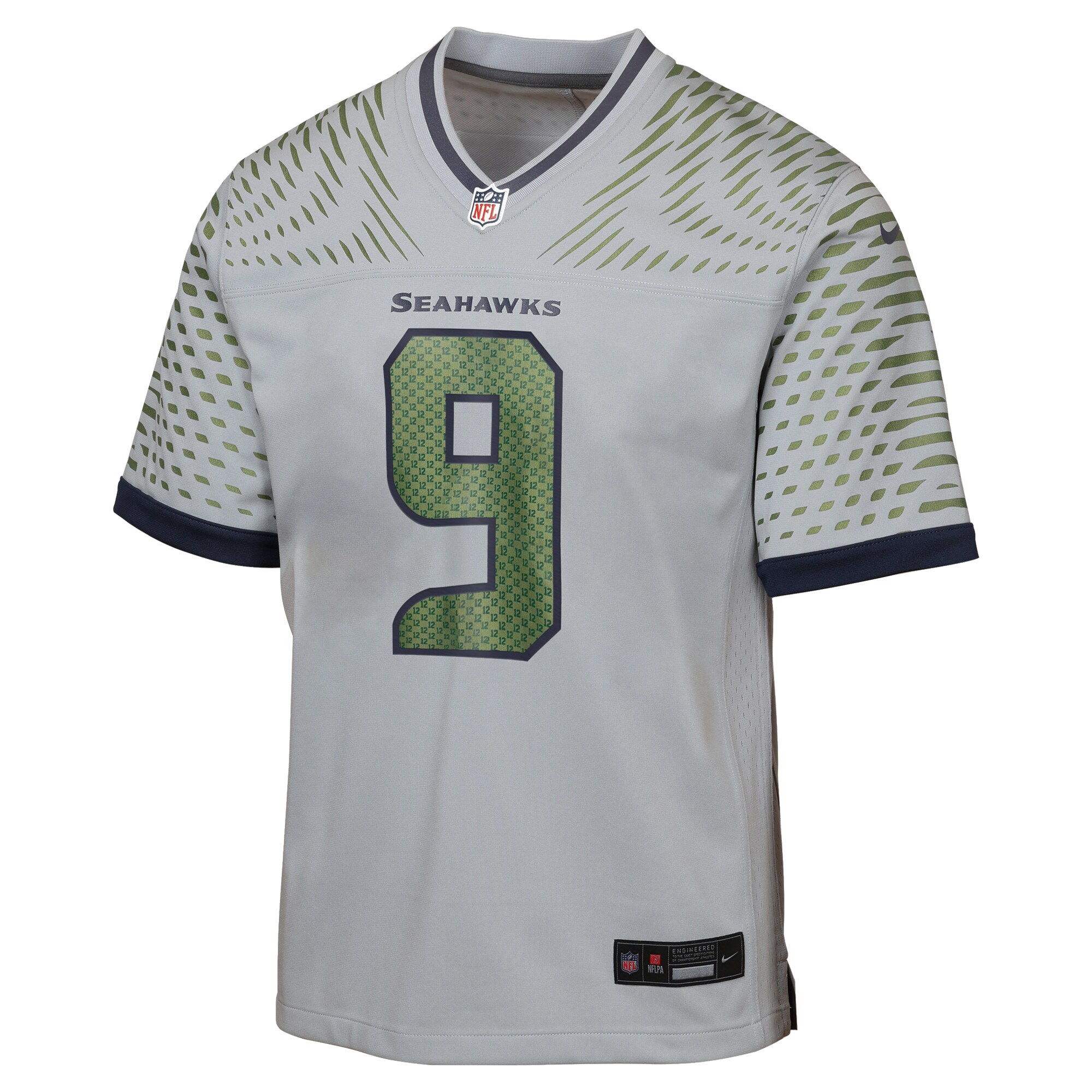 Kenneth Walker III Seattle Seahawks Nike Youth 2025 Rivalries Collection Game Jersey – Wolf Gray Clowdercats
