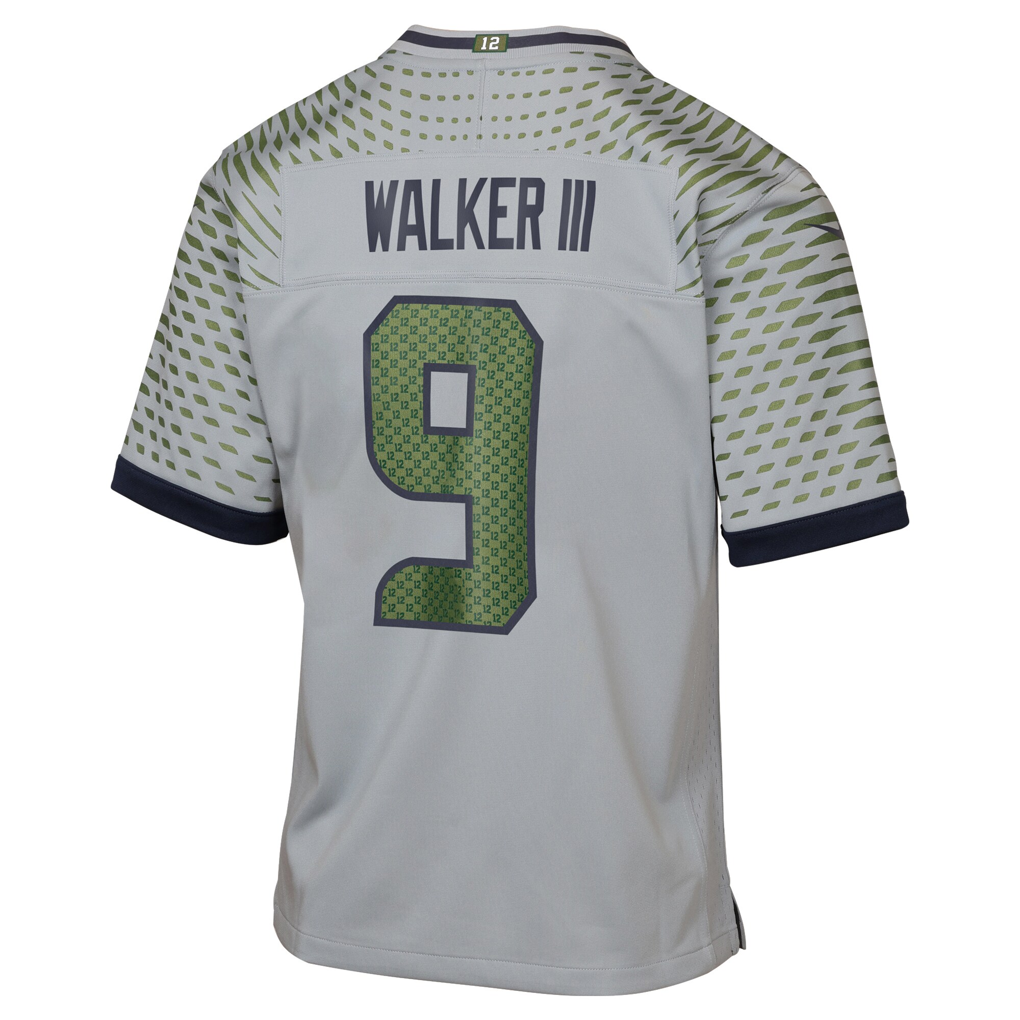 Kenneth Walker III Seattle Seahawks Nike Youth 2025 Rivalries Collection Game Jersey – Wolf Gray Clowdercats