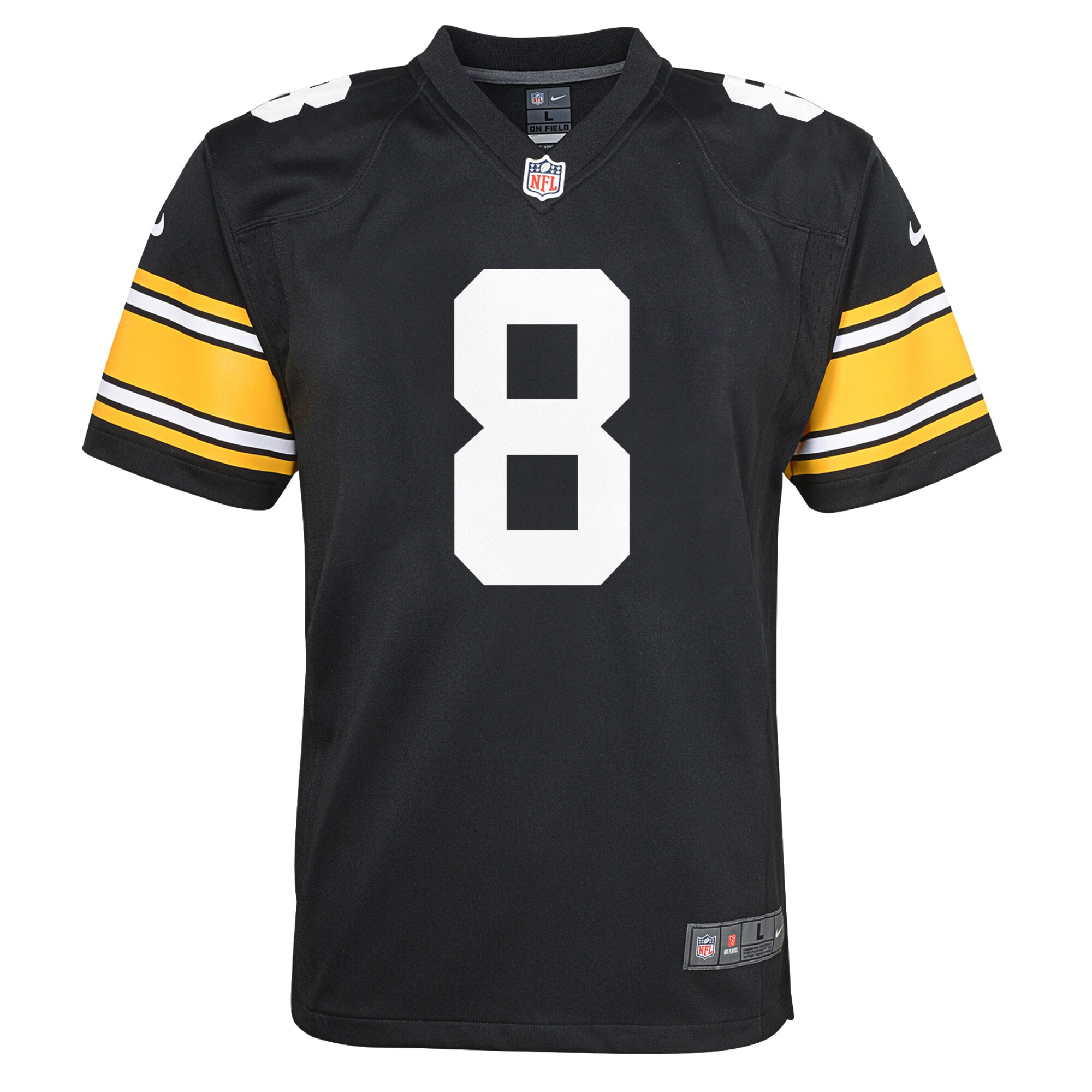 Kenny Pickett Pittsburgh Steelers Nike Youth Game Jersey – Black Clowdercats