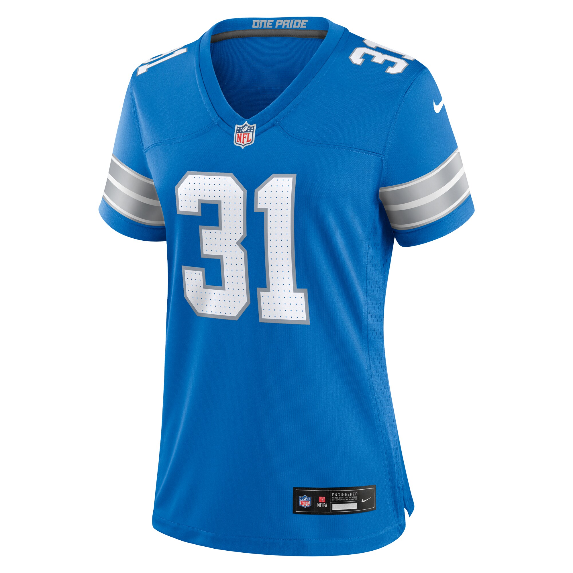 Kerby Joseph Detroit Lions Nike Women’s Team Game Jersey – Blue Clowdercats