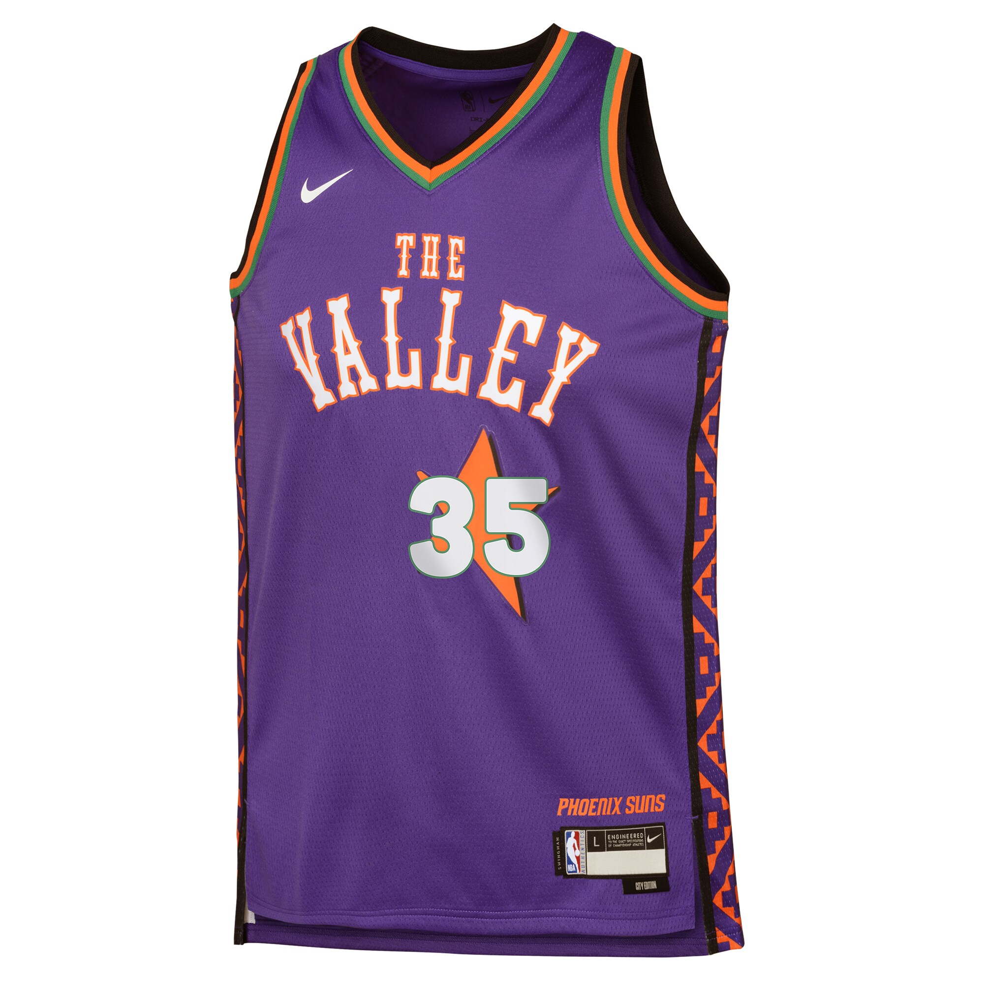 Kevin Durant Phoenix Suns Nike Youth 2024/25 Swingman Player Jersey – City Edition – Purple Clowdercats