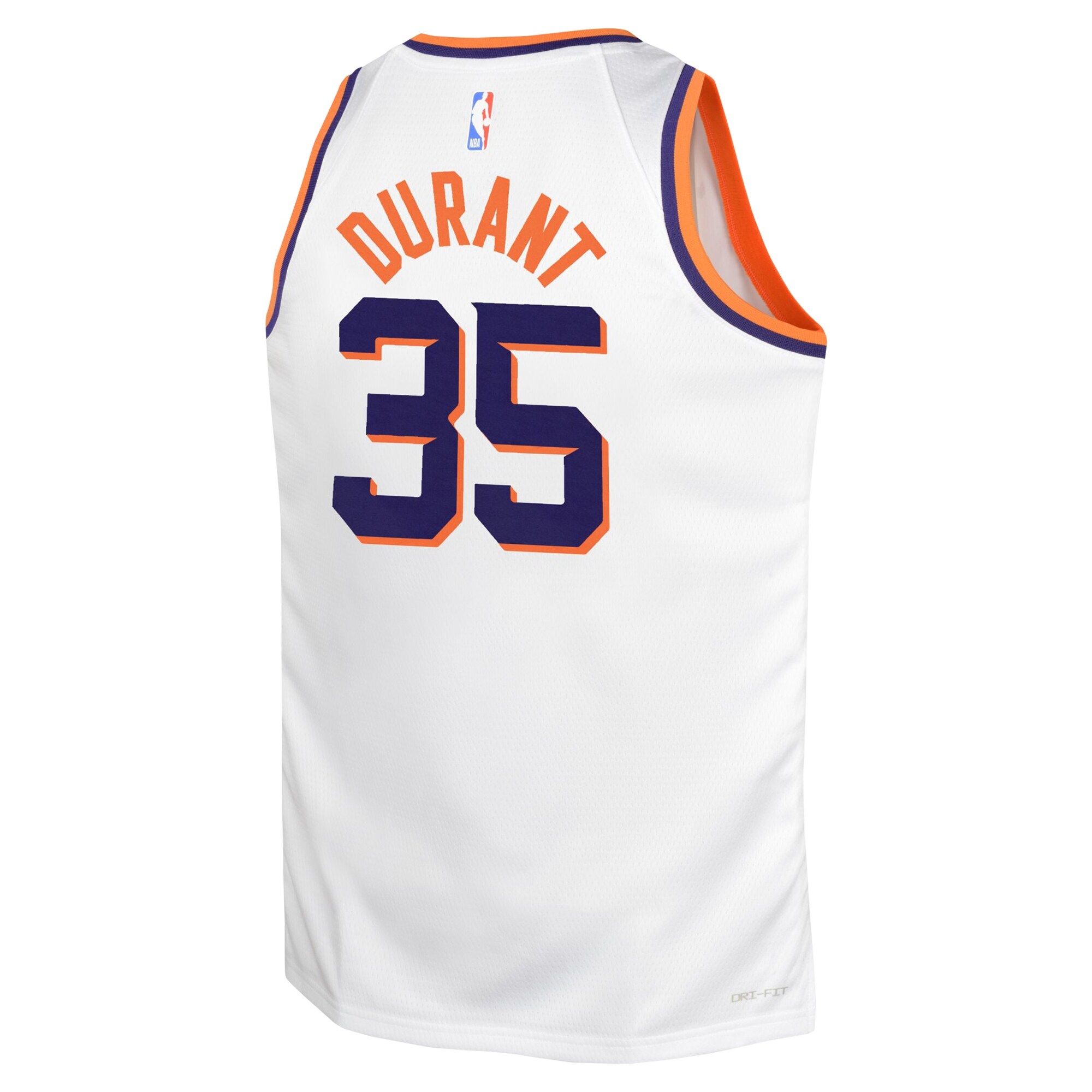 Kevin Durant Phoenix Suns Nike Youth Swingman Jersey – Association Edition – White Clowdercats