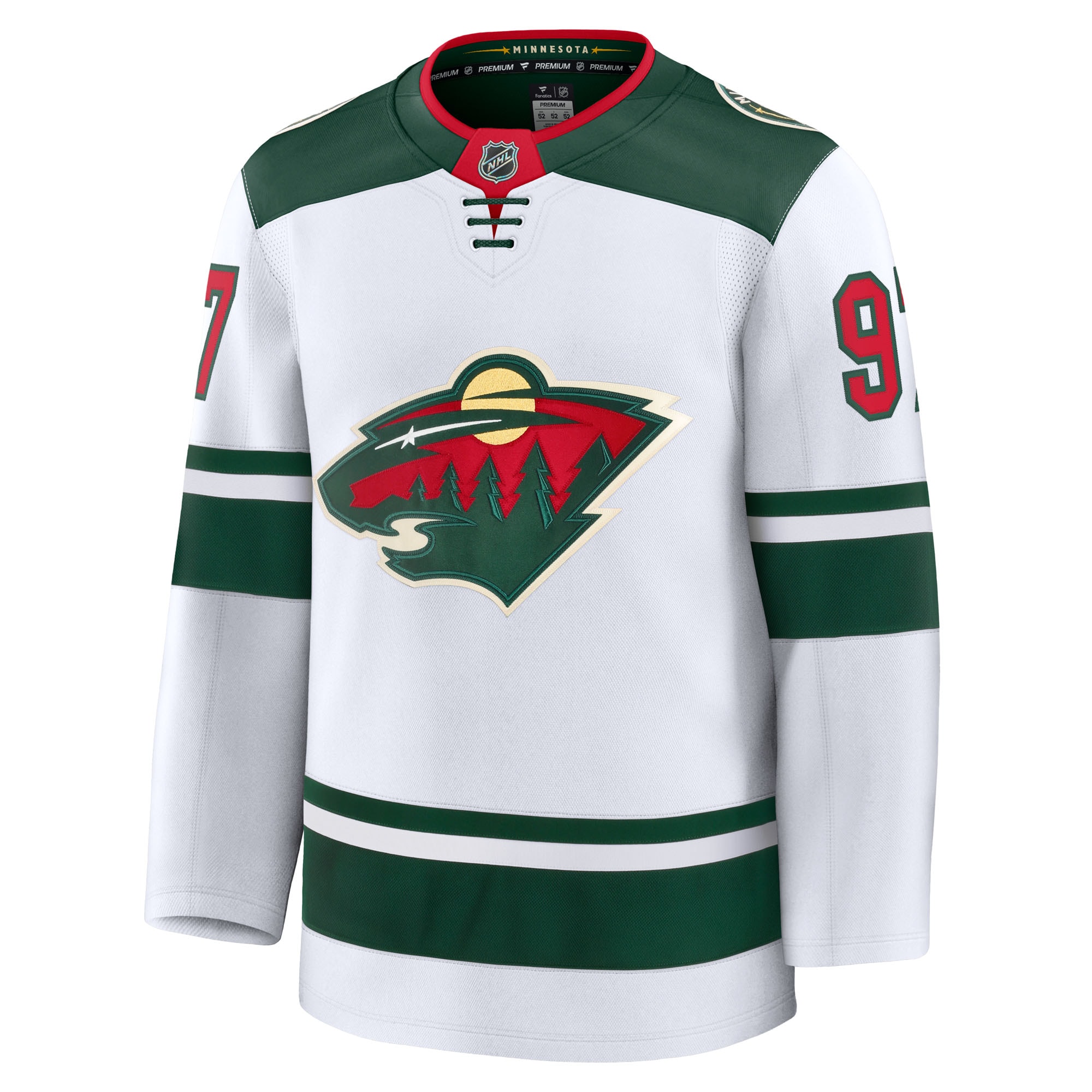 Kirill Kaprizov Minnesota Wild Fanatics Away Premium Jersey – White Clowdercats