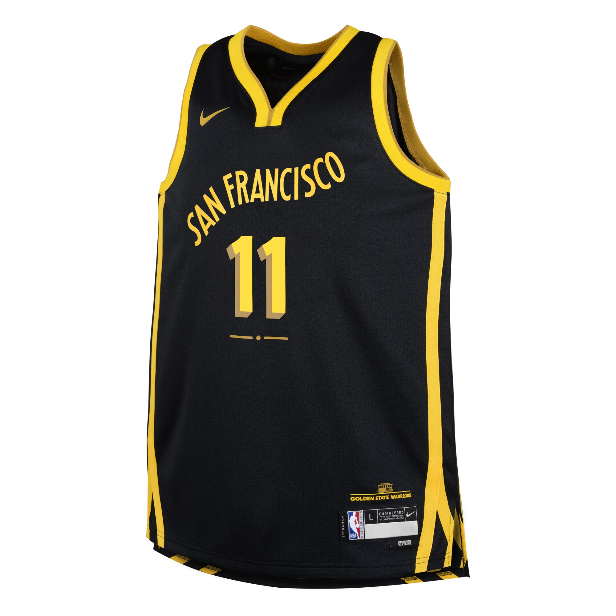 Klay Thompson Golden State Warriors Nike Youth Swingman Replica Jersey – City Edition – Black Clowdercats