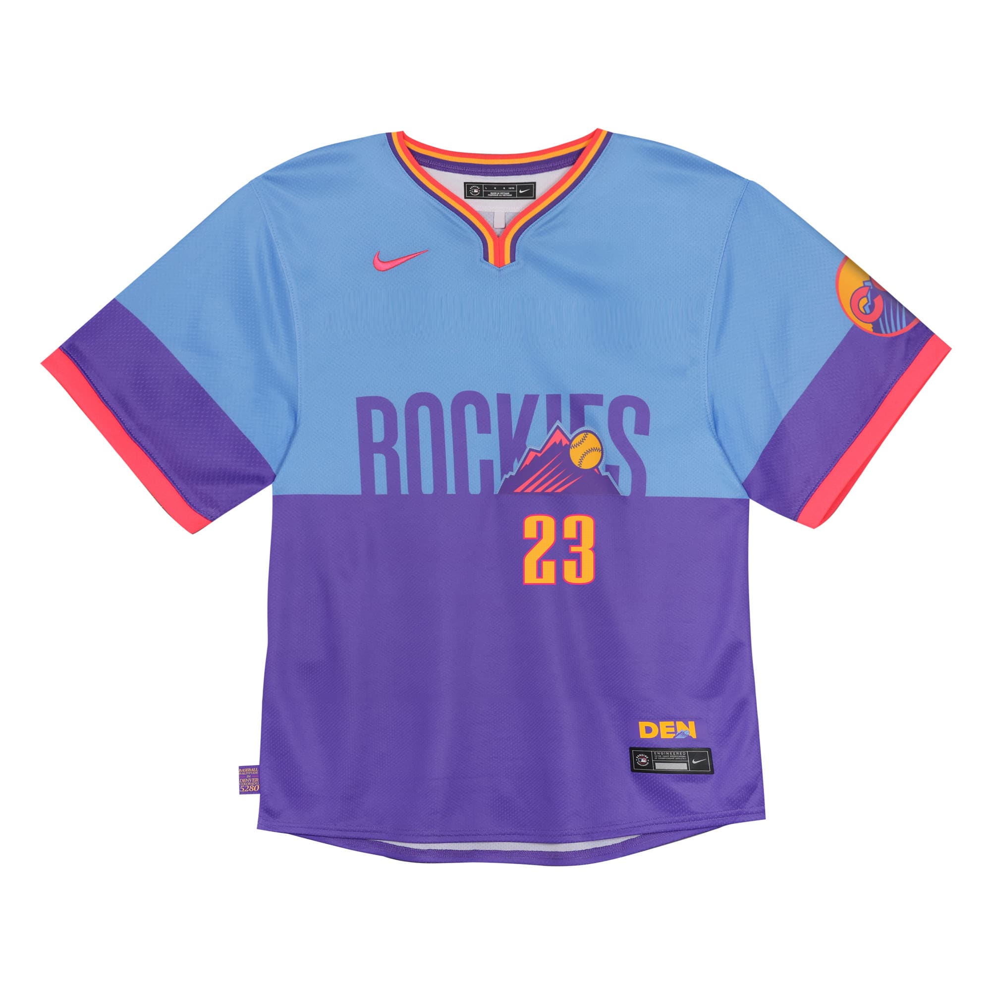 Kris Bryant Colorado Rockies Nike Toddler 2025 City Connect Limited Player Jersey – Purple/Light Blue