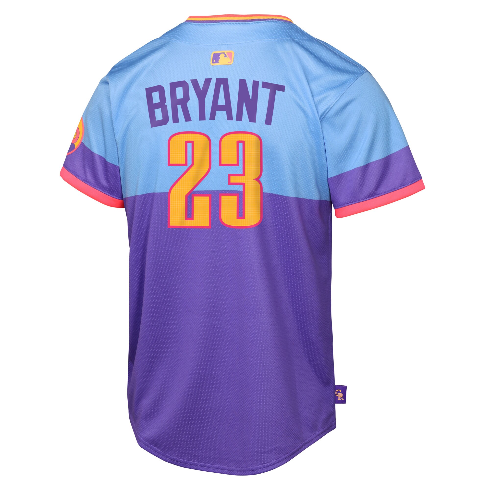 Kris Bryant Colorado Rockies Nike Youth 2025 City Connect Limited Player Jersey – Purple/Light Blue