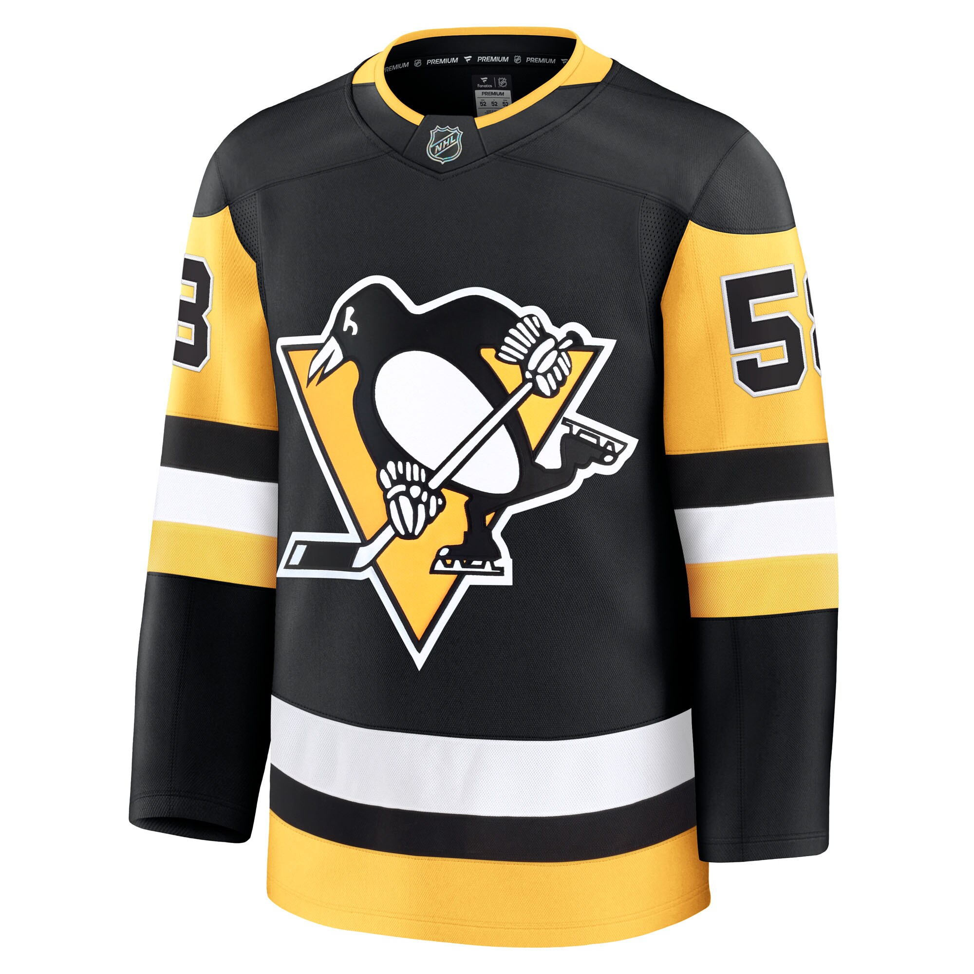 Kris Letang Pittsburgh Penguins Fanatics Home Premium Jersey – Black Clowdercats