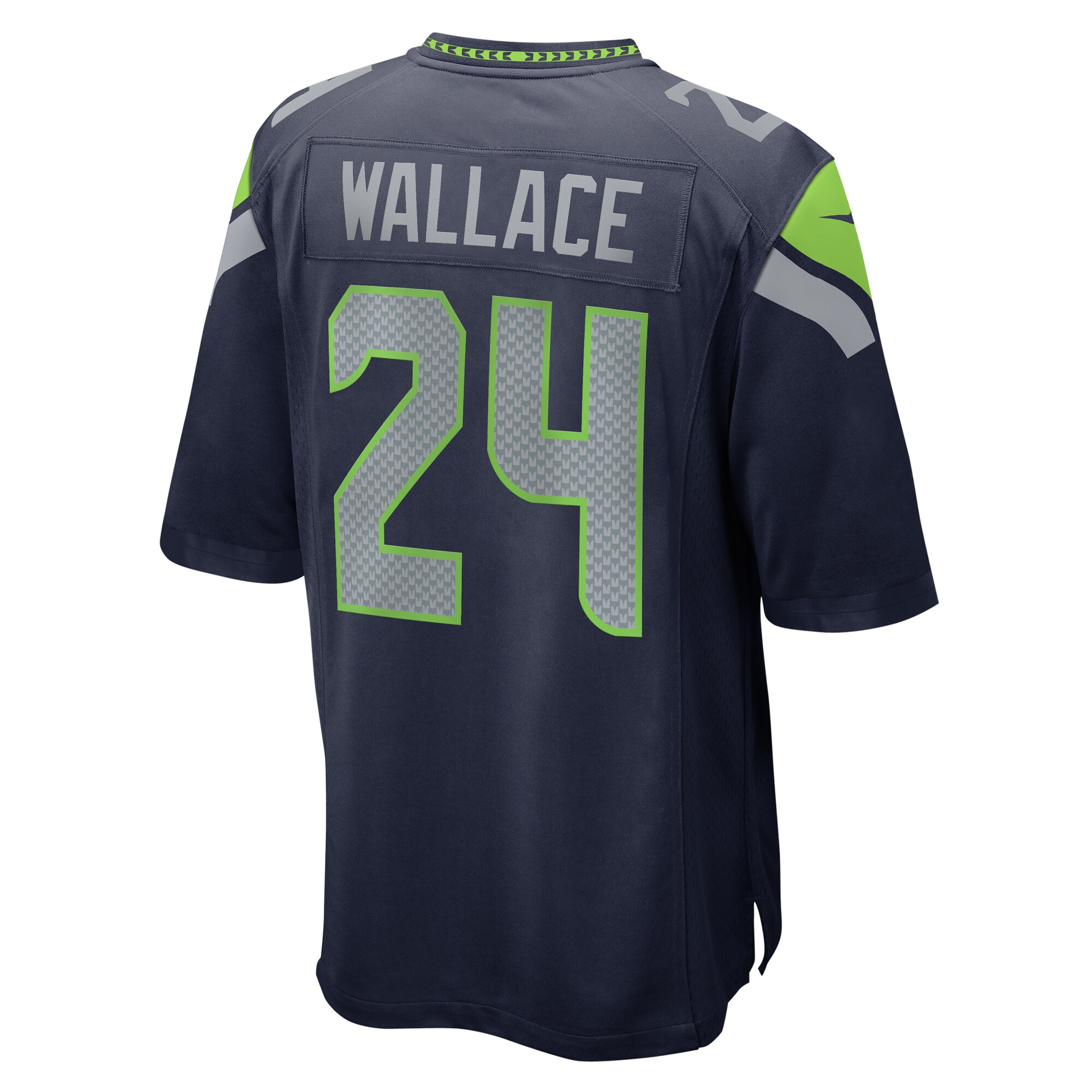 K’Von Wallace Seattle Seahawks Nike Game Jersey – College Navy Clowdercats