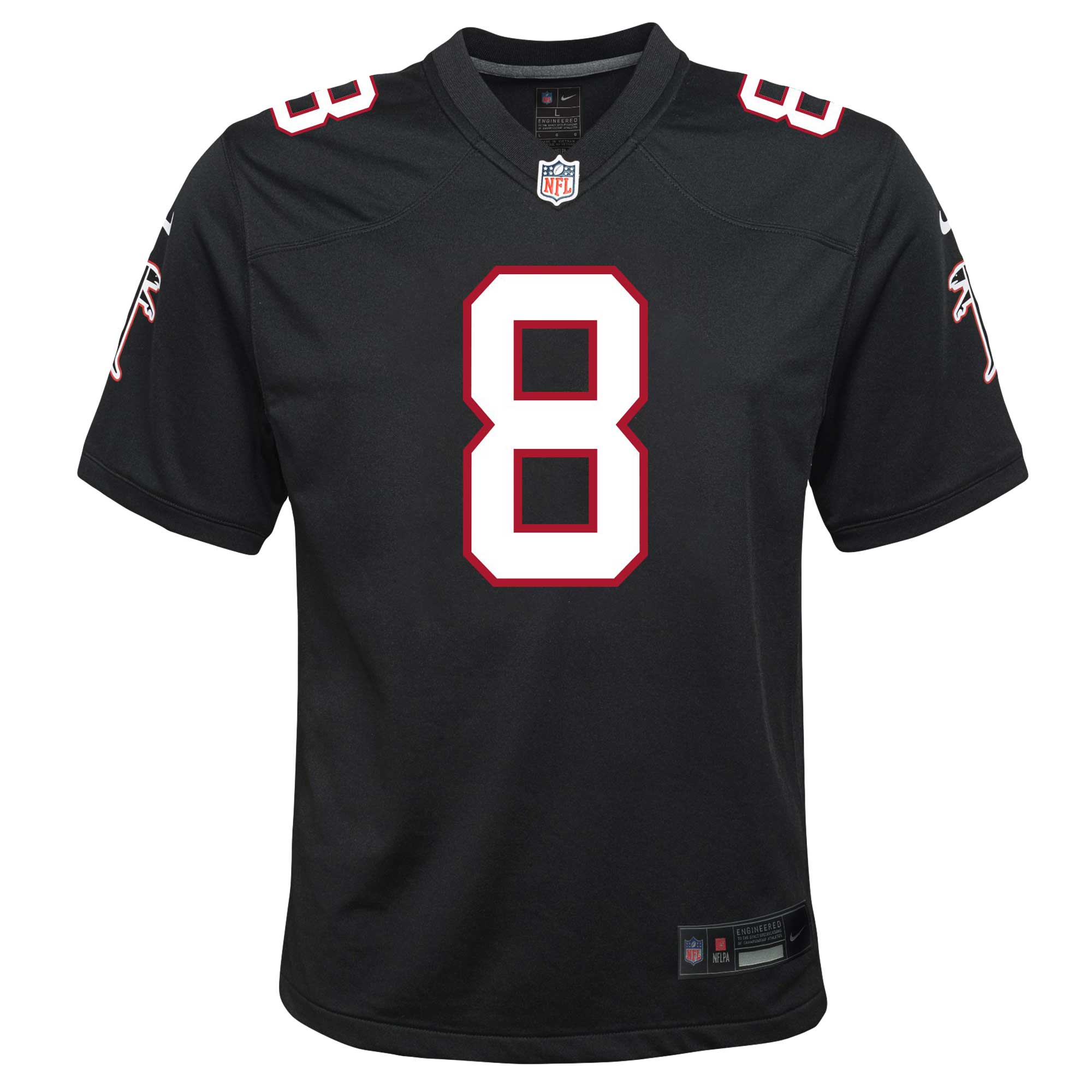 Kyle Pitts Sr. Atlanta Falcons Nike Youth Game Jersey – Black Clowdercats