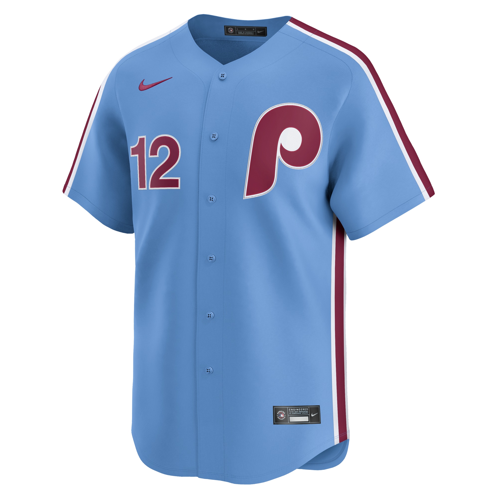 Kyle Schwarber Philadelphia Phillies Nike Alternate Limited Jersey – Light Blue