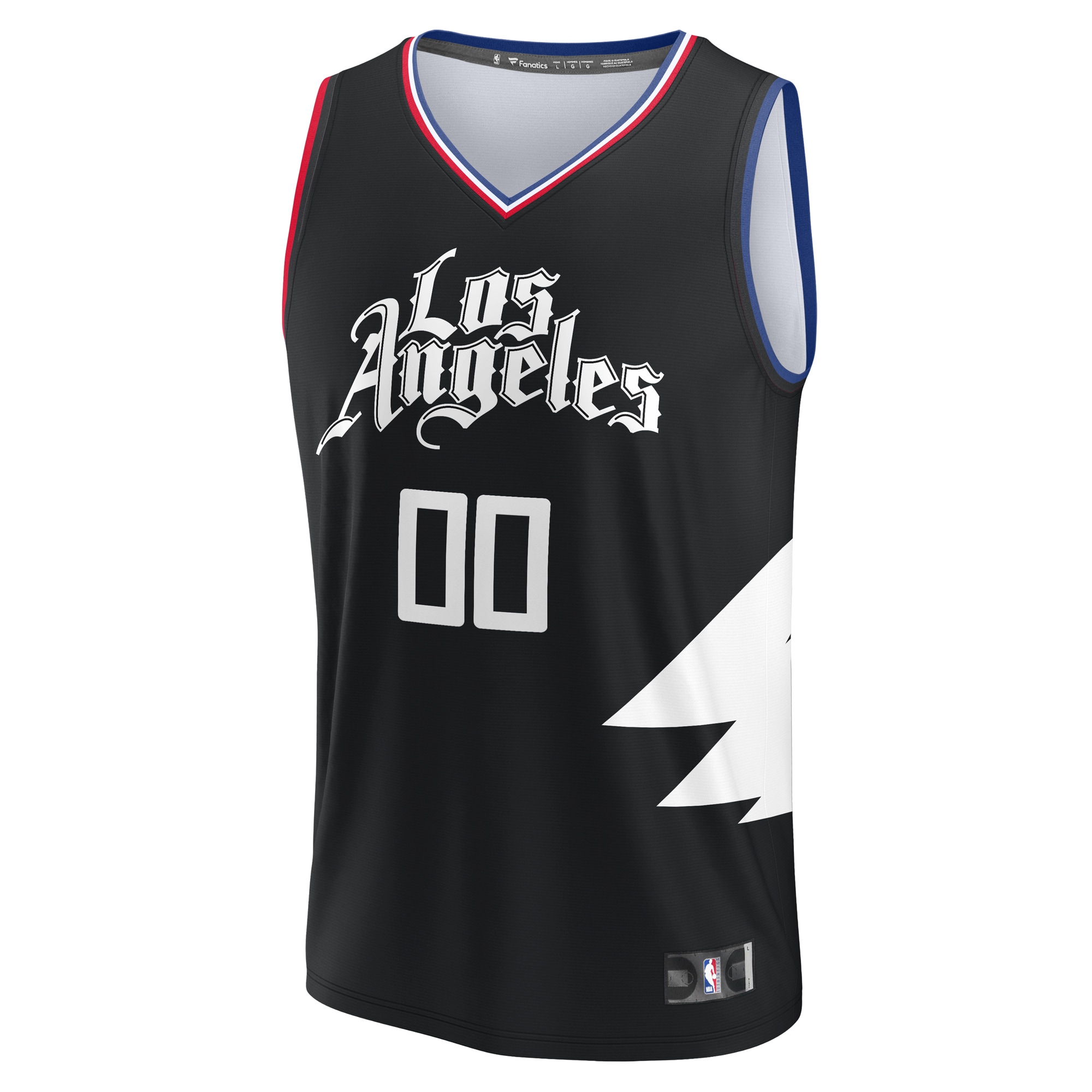 LA Clippers Fanatics Youth Fast Break Replica Custom Jersey – Statement Edition – Black Clowdercats