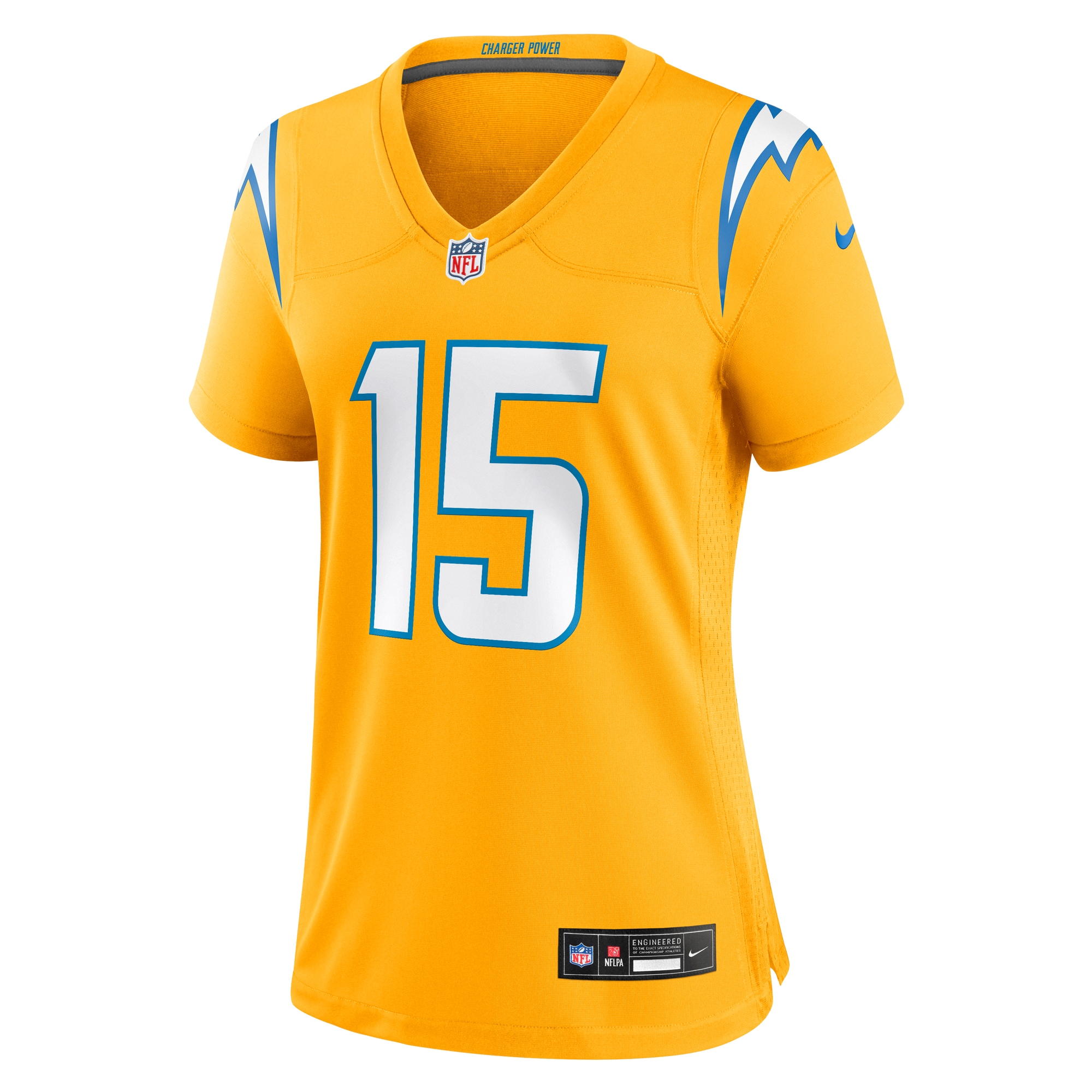 Ladd McConkey Los Angeles Chargers Nike Women’s Alternate Charger Power Game Jersey – Gold Clowdercats
