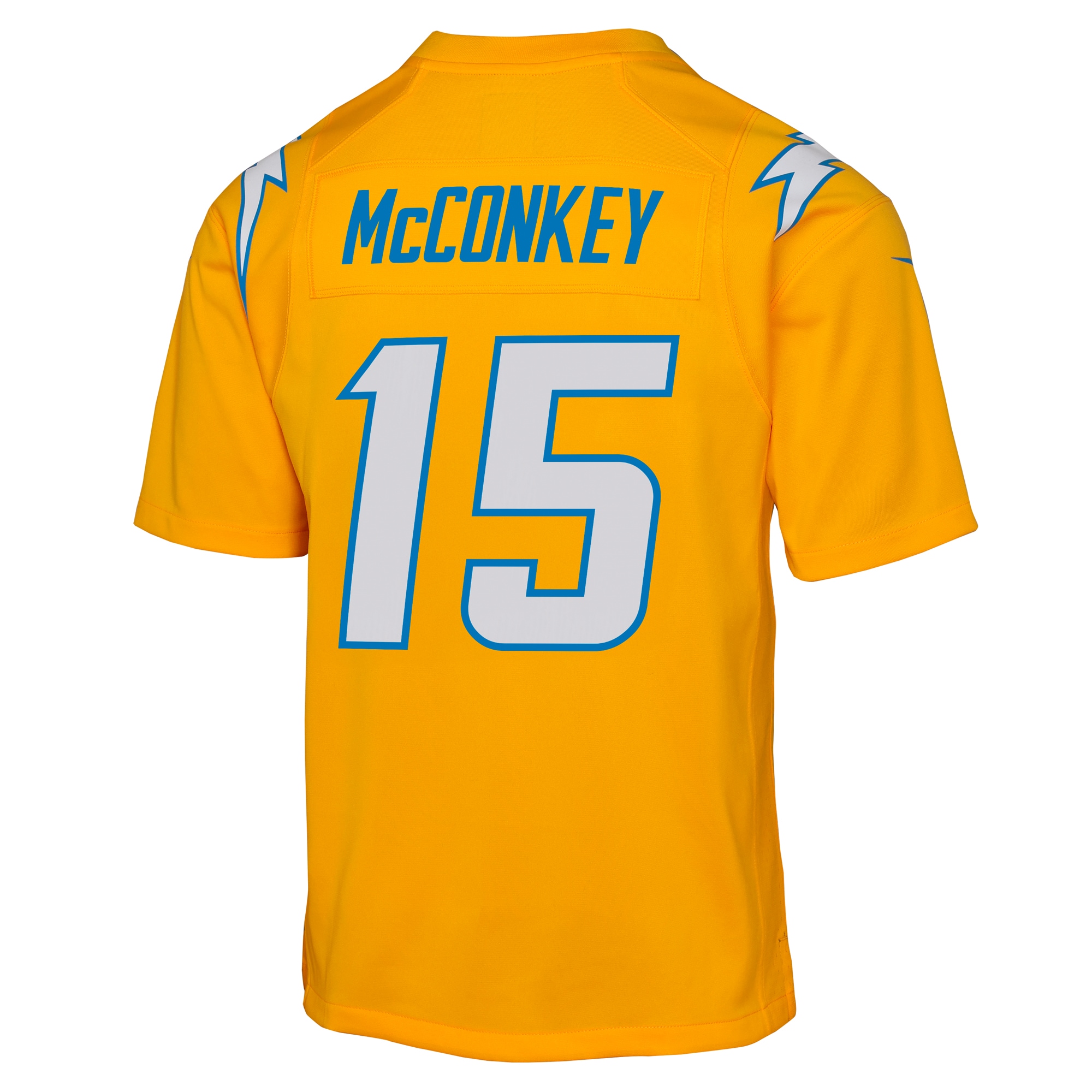 Ladd McConkey Los Angeles Chargers Nike Youth Alternate Charger Power Game Player Jersey – Gold Clowdercats