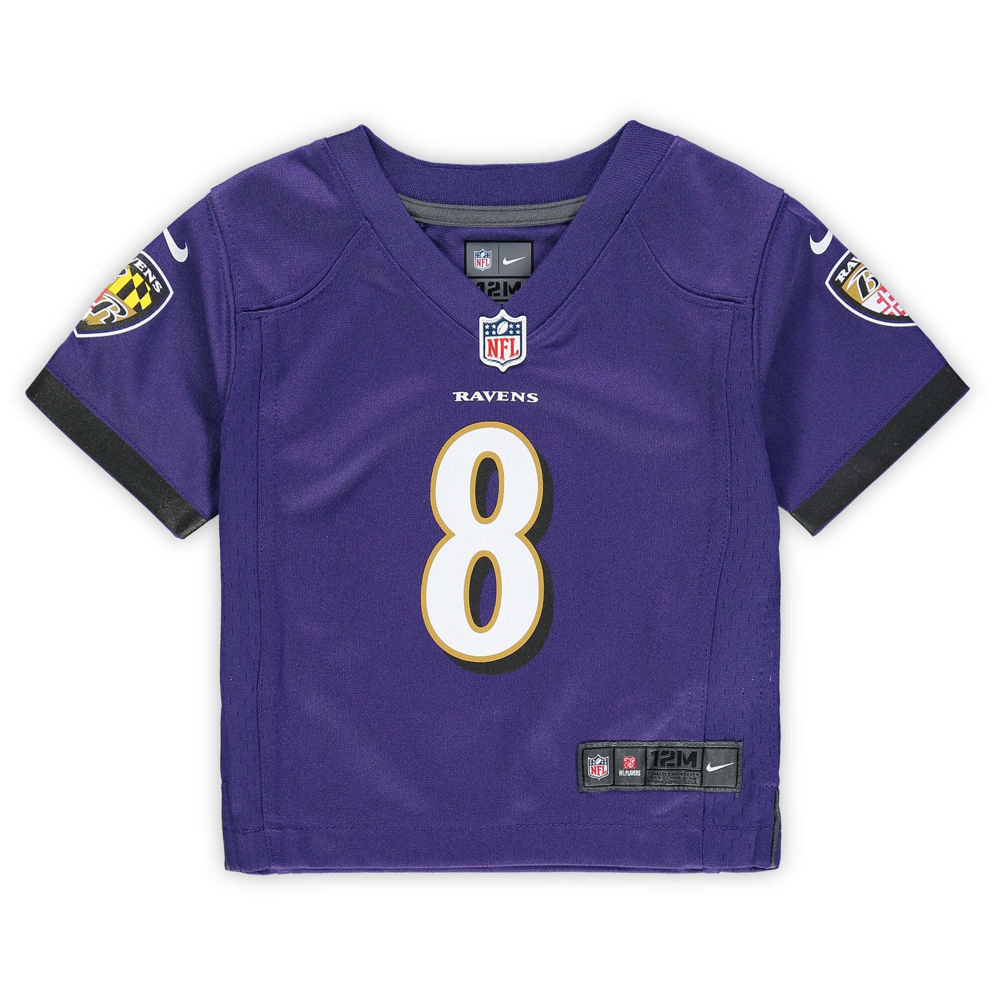 Lamar Jackson Baltimore Ravens Nike Infant Team Player Game Jersey – Purple Clowdercats
