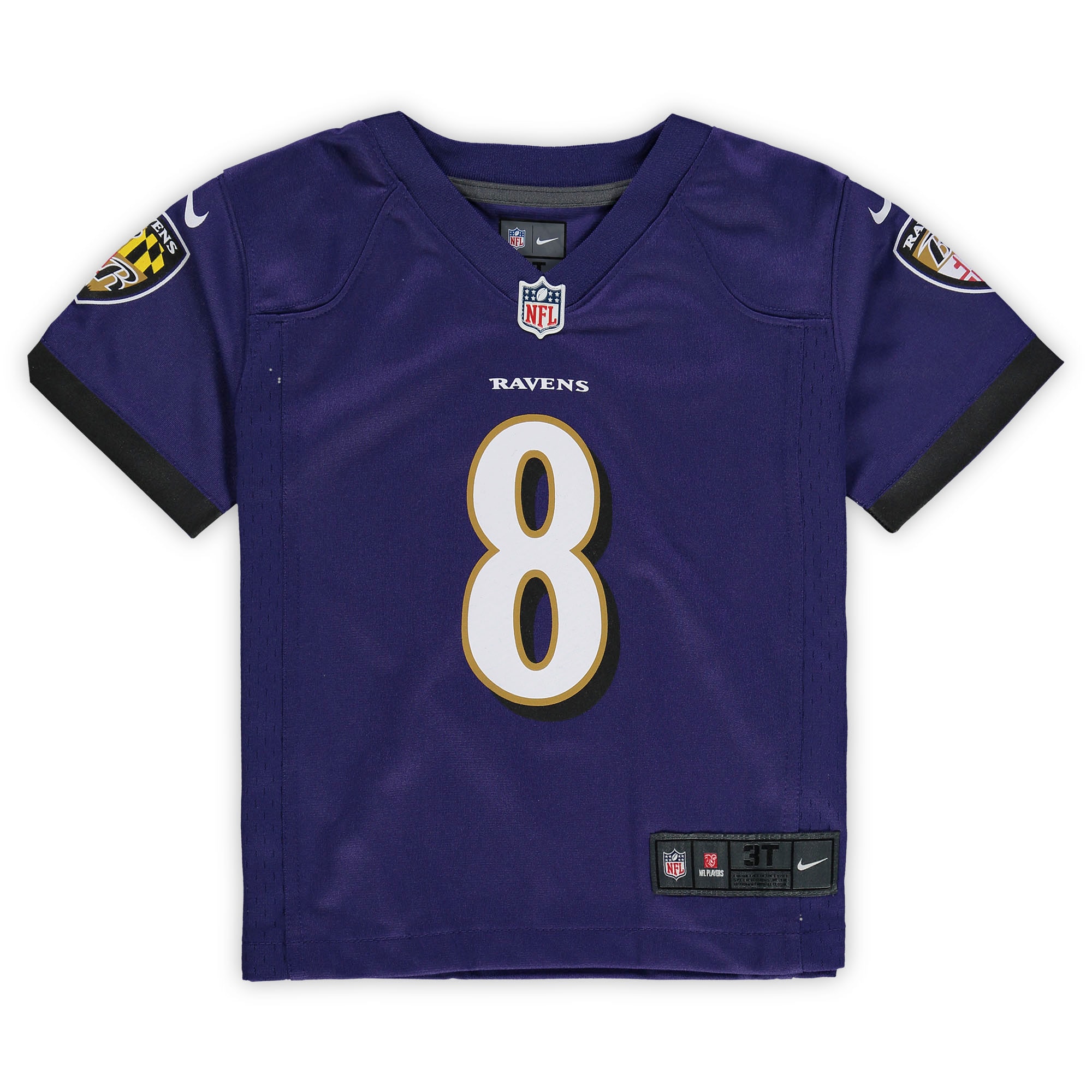 Lamar Jackson Baltimore Ravens Nike Toddler Game Jersey – Purple Clowdercats