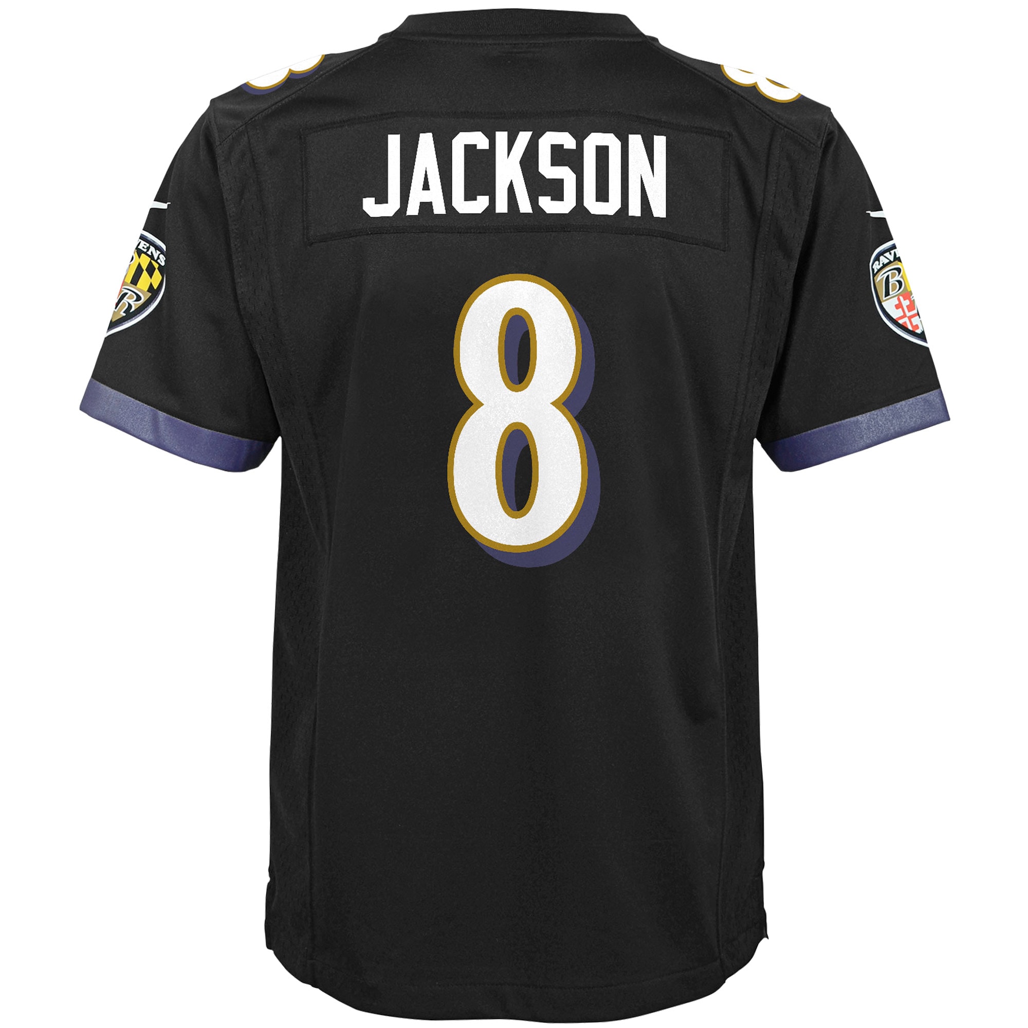Lamar Jackson Baltimore Ravens Nike Youth Game Jersey – Black Clowdercats
