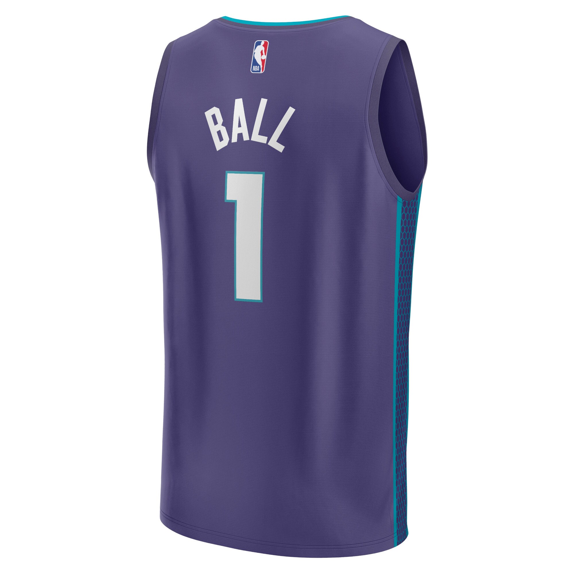 LaMelo Ball Charlotte Hornets Fanatics Fast Break Replica Player Jersey – Statement Edition – Purple Clowdercats