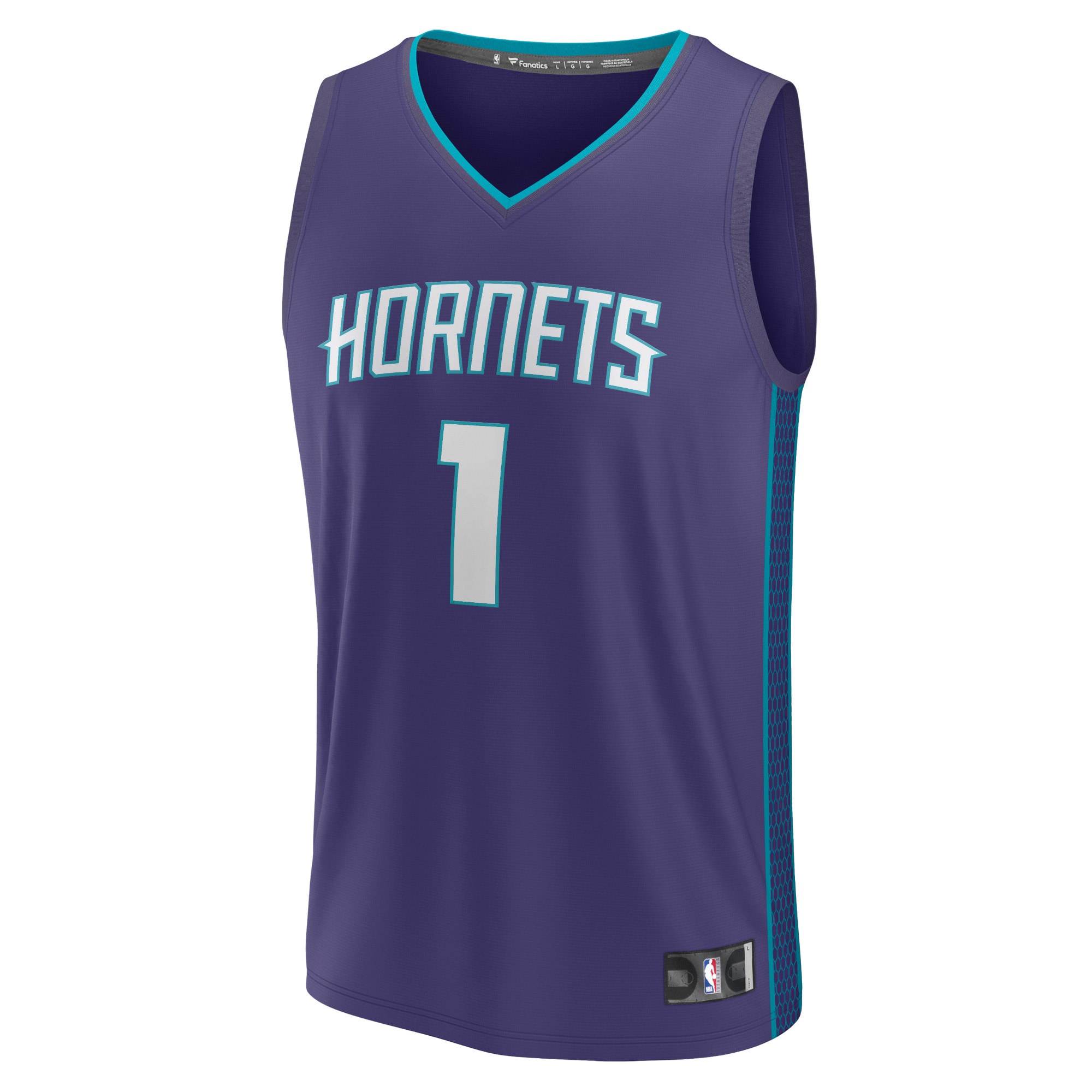 LaMelo Ball Charlotte Hornets Fanatics Fast Break Replica Player Jersey – Statement Edition – Purple Clowdercats