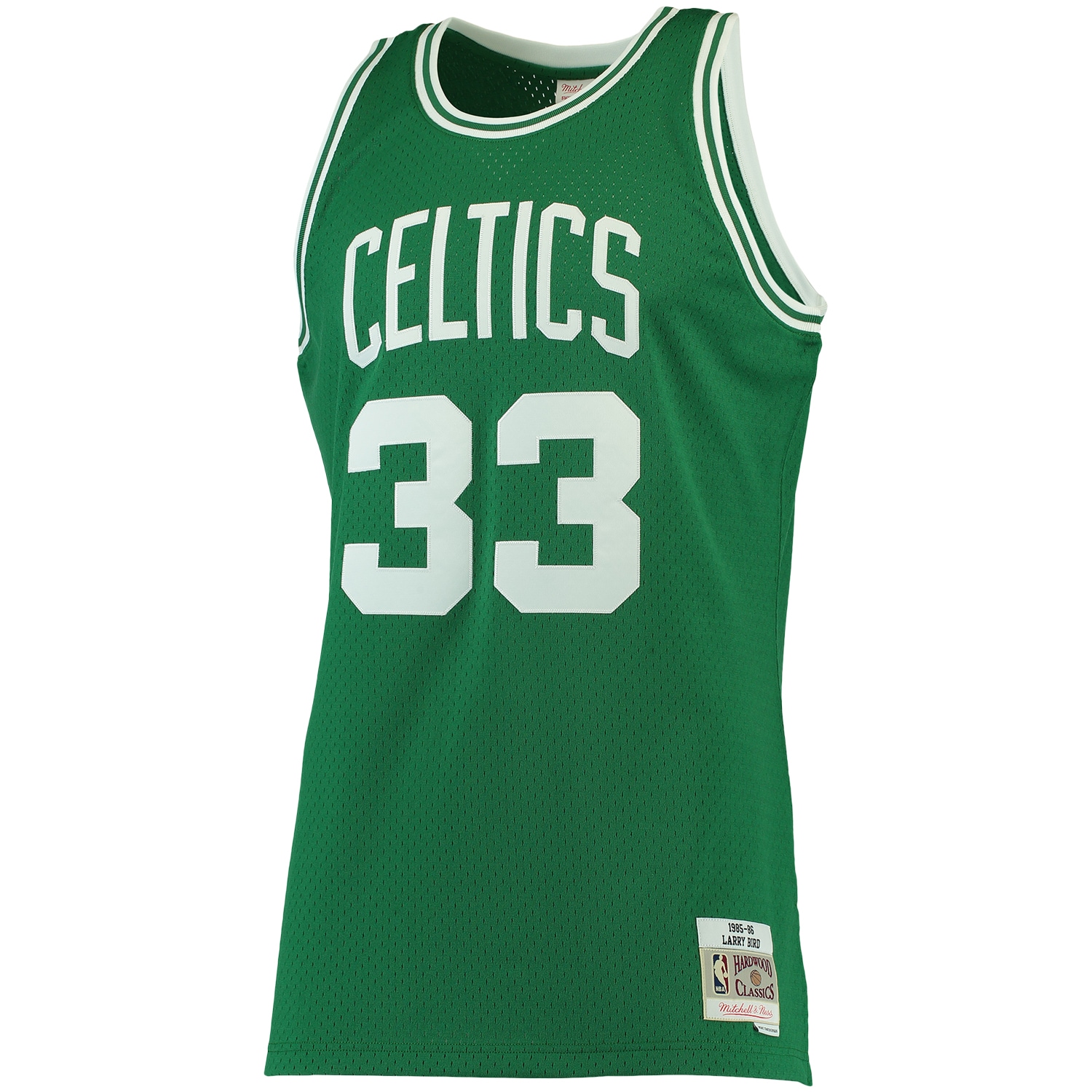 Larry Bird Boston Celtics Mitchell & Ness 1985/86 Big & Tall Hardwood Classics Swingman Jersey – Kelly Green Clowdercats