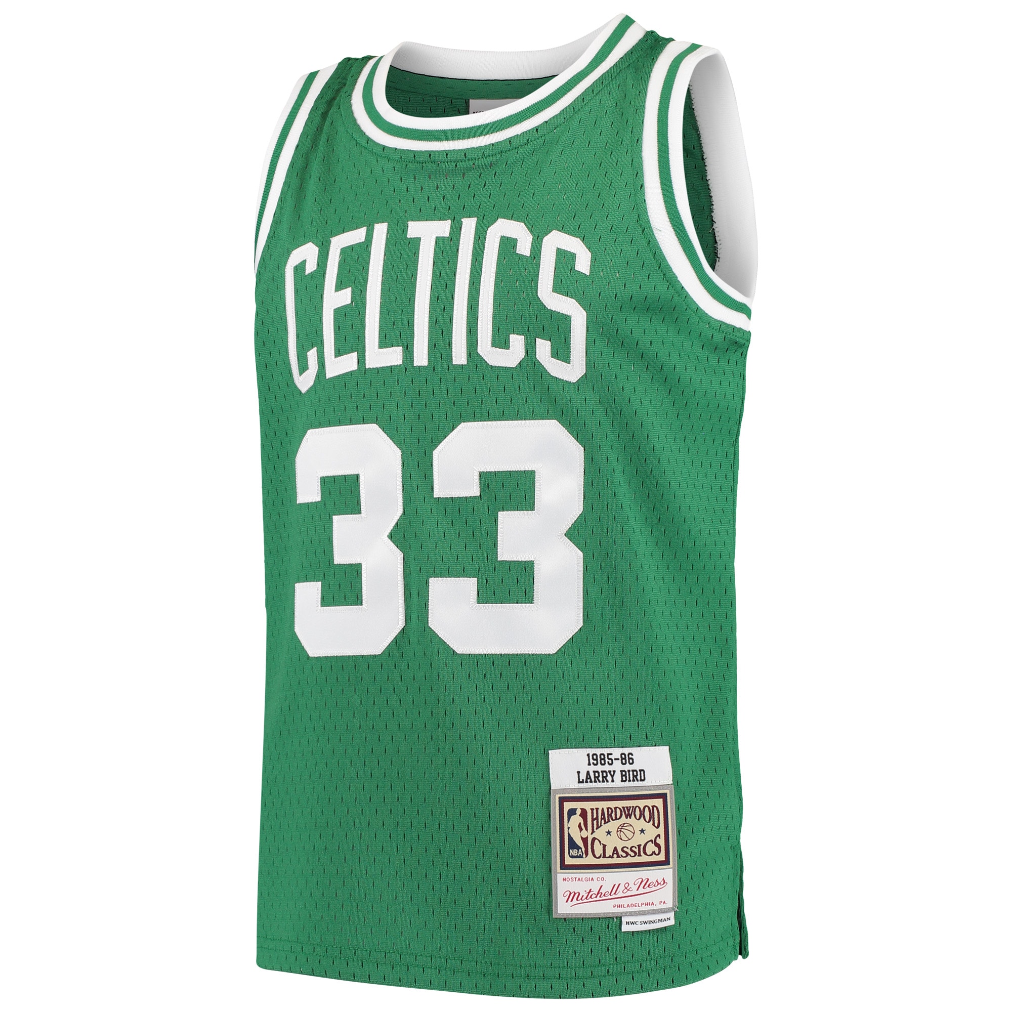 Larry Bird Boston Celtics Mitchell & Ness Youth Hardwood Classics Swingman Throwback Jersey – Kelly Green Clowdercats